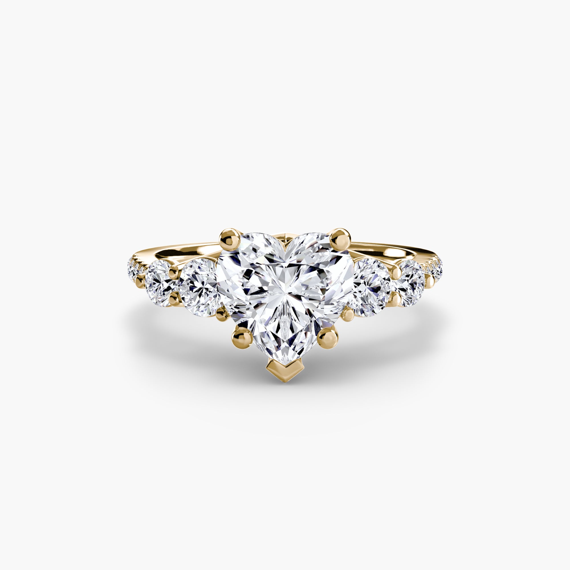 Terraza 5-Stone Ring with Pavé Band