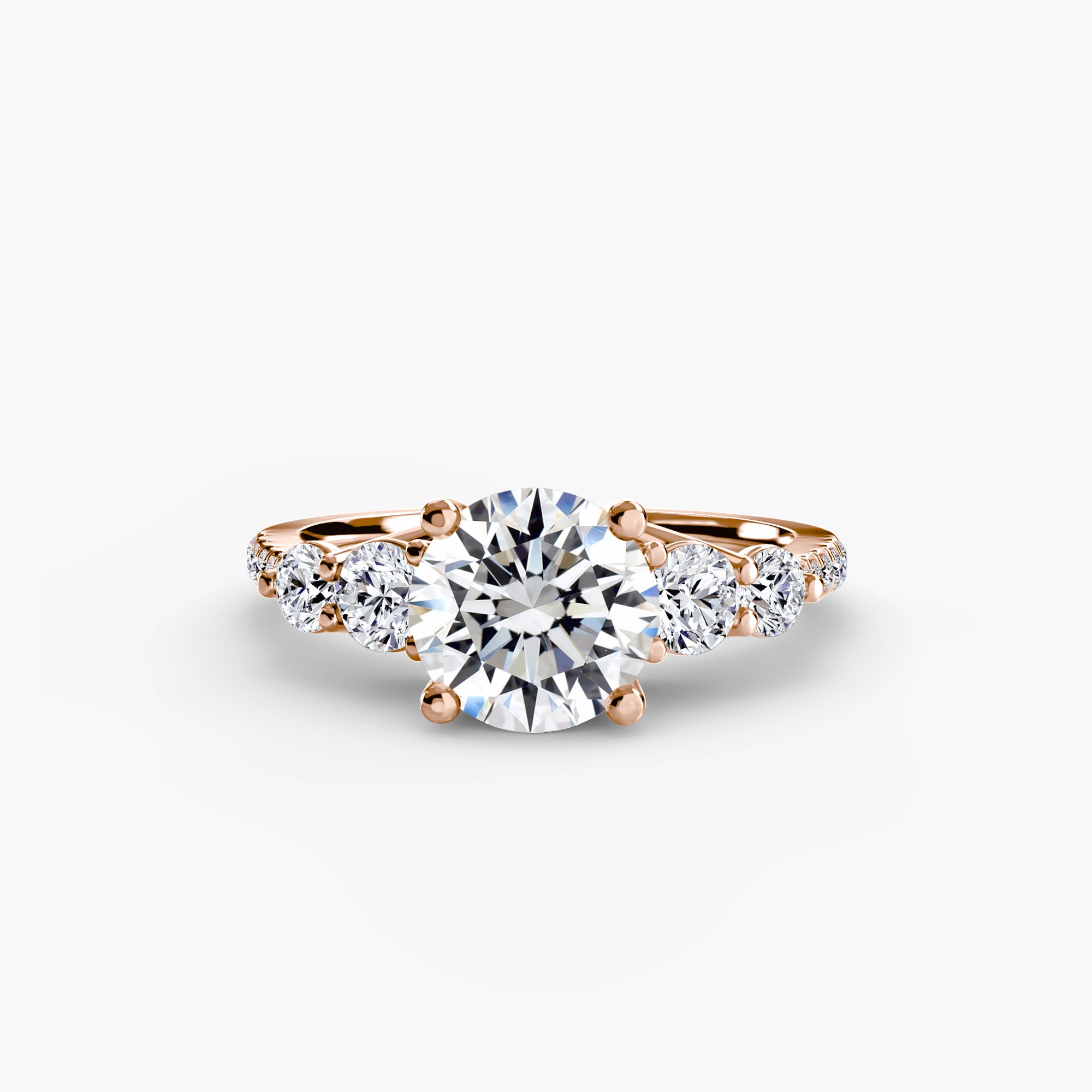 Terraza 5-Stone Ring with Pavé Band