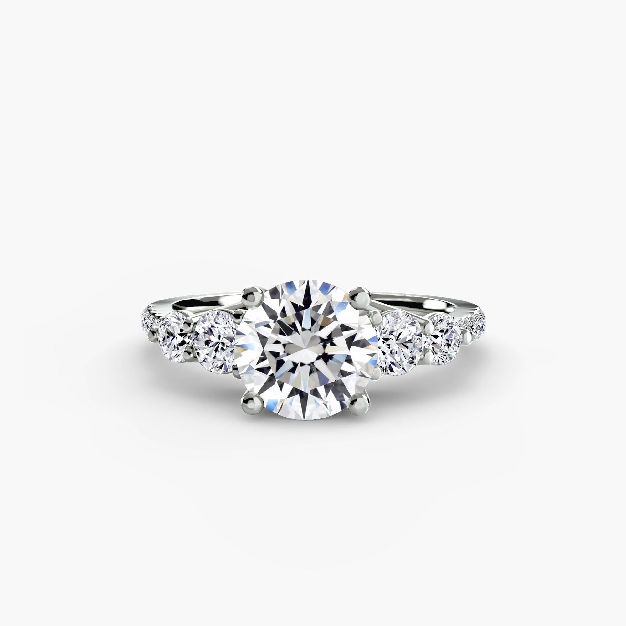 Terraza 5-Stone Ring with Pavé Band
