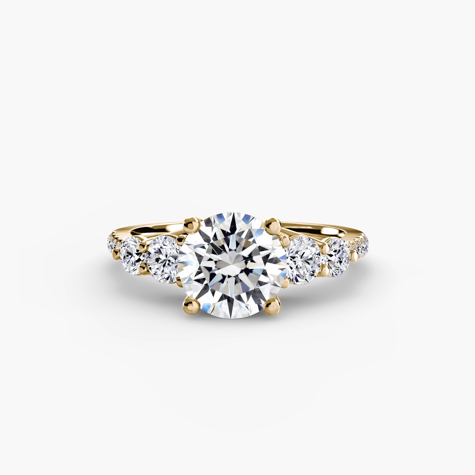 Terraza 5-Stone Ring with Pavé Band