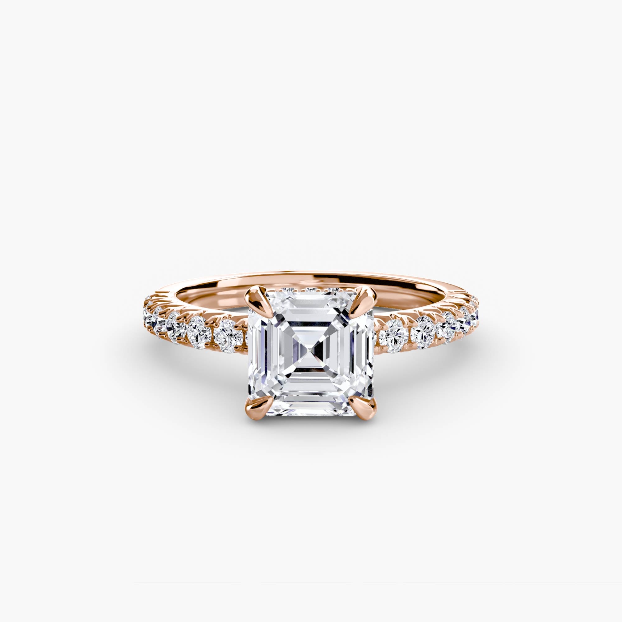 Ravello Solitaire with Pavé Band