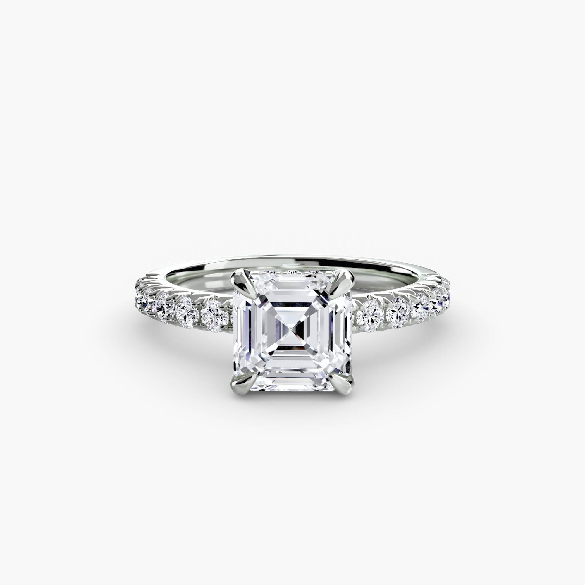 Ravello Solitaire with Pavé Band