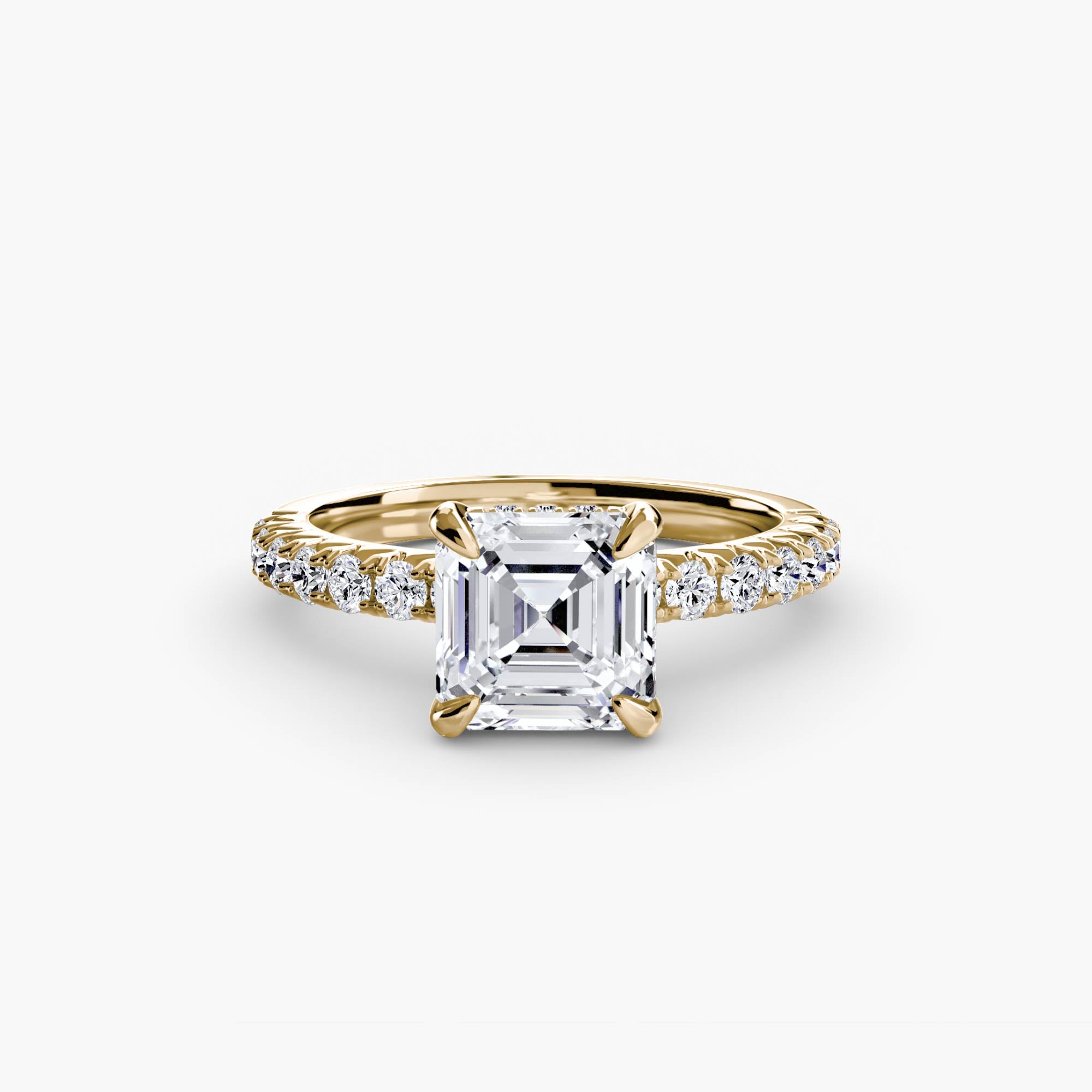 Ravello Solitaire with Pavé Band