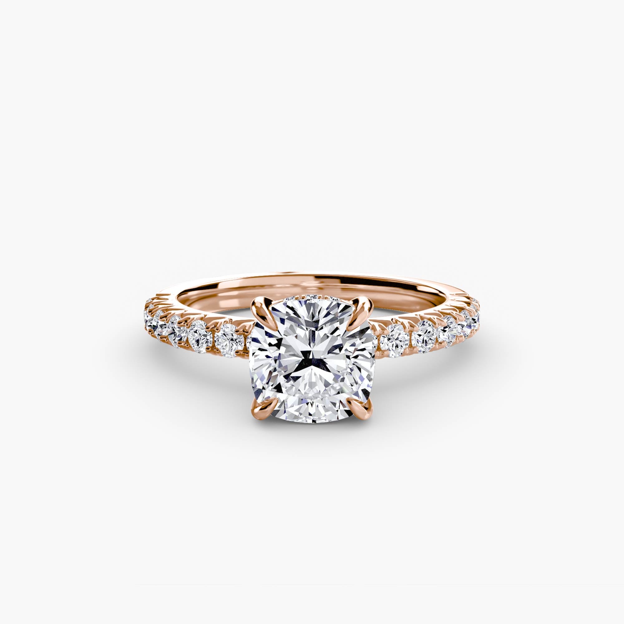 Ravello Solitaire with Pavé Band