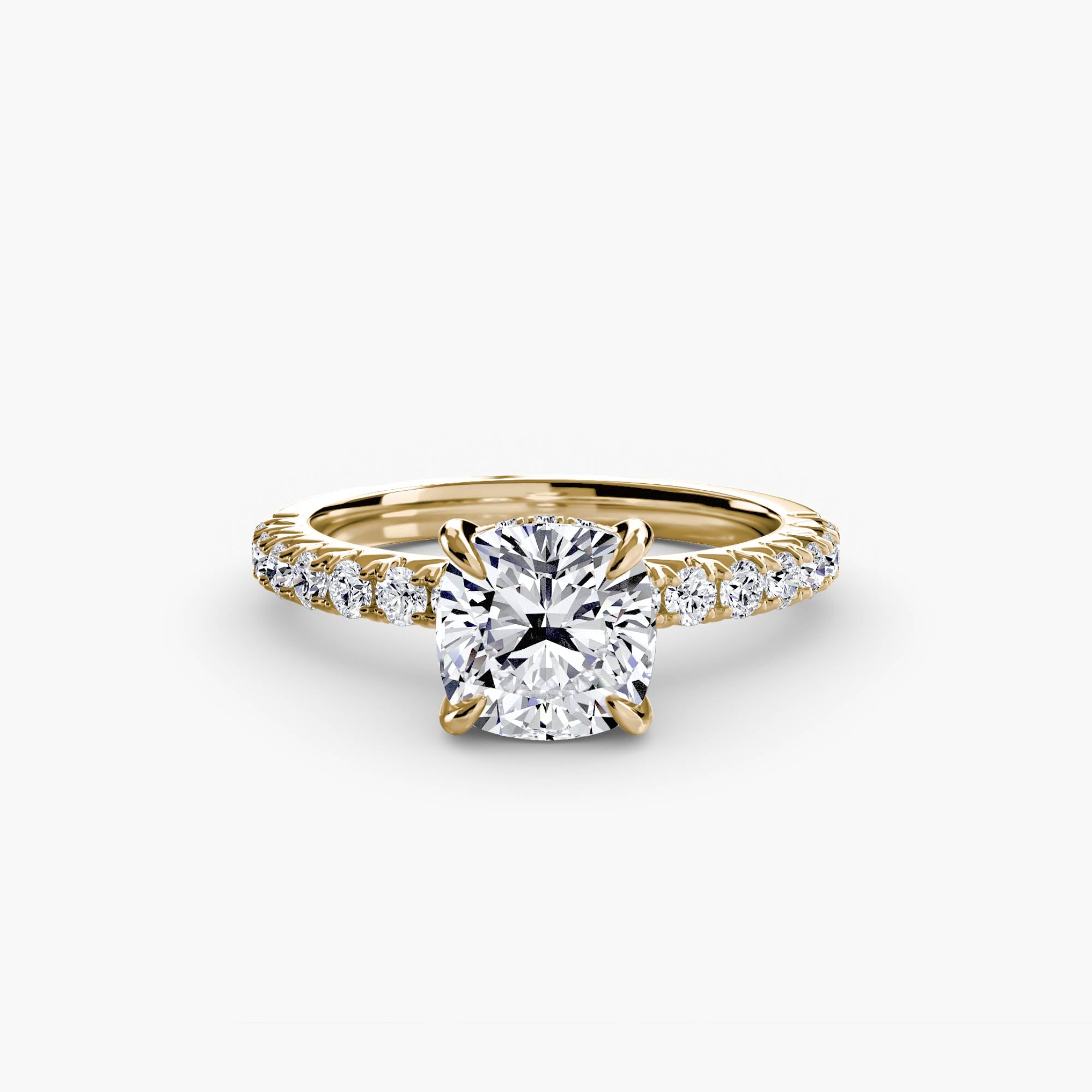 Ravello Solitaire with Pavé Band