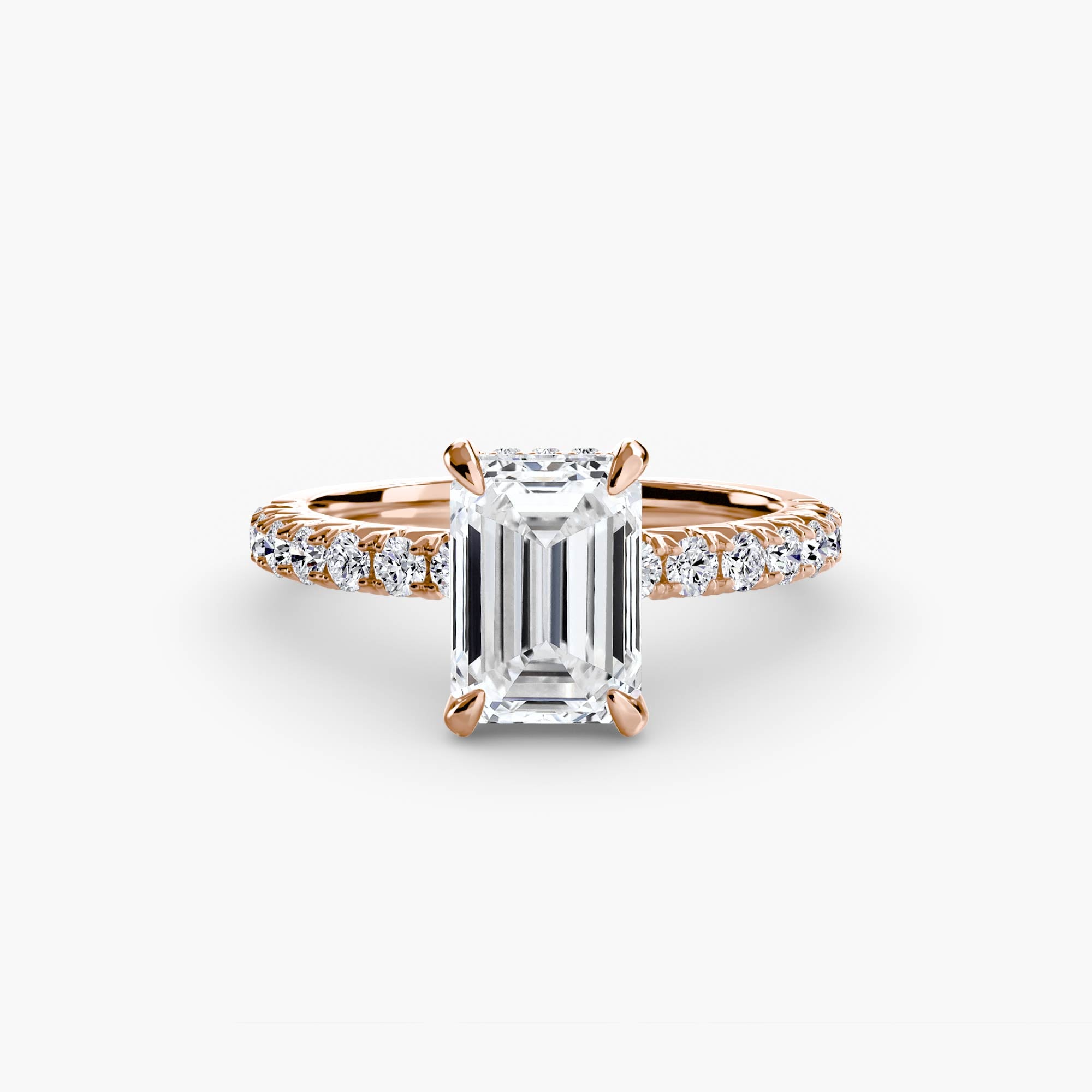 Ravello Solitaire with Pavé Band