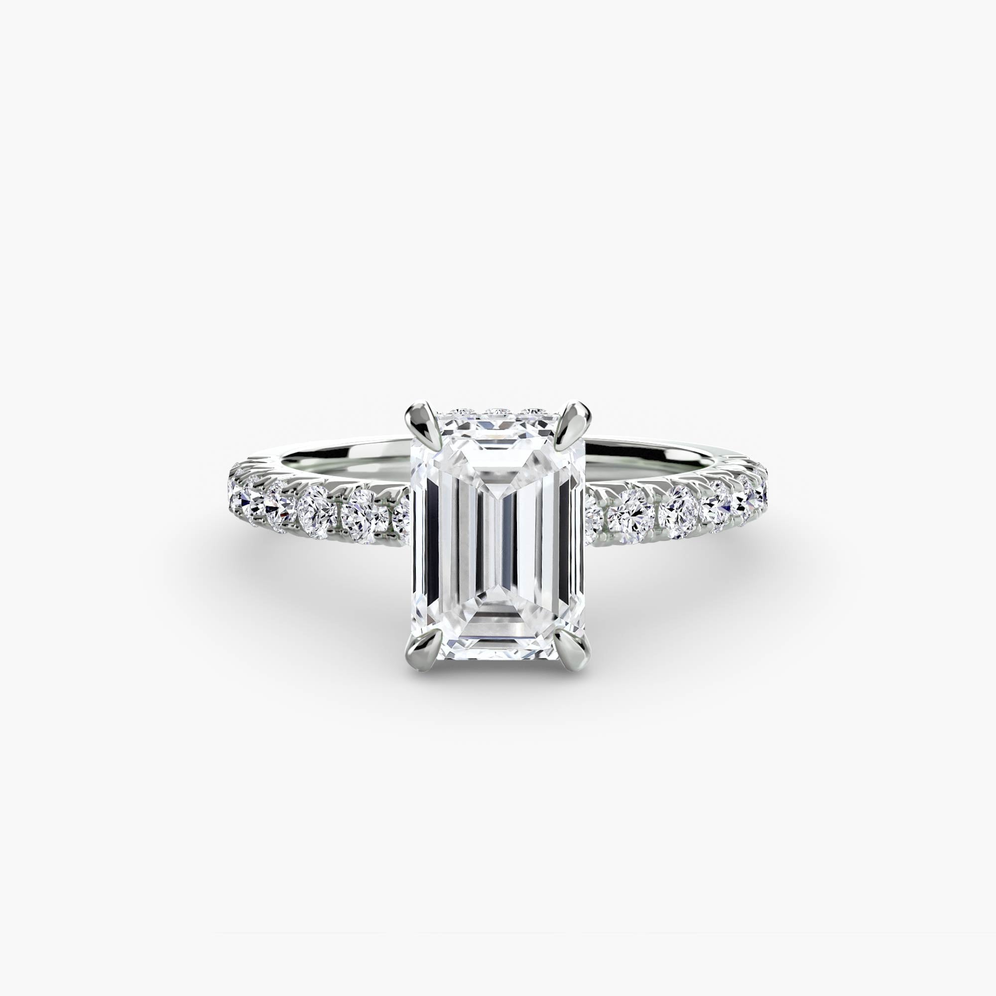 Ravello Solitaire with Pavé Band