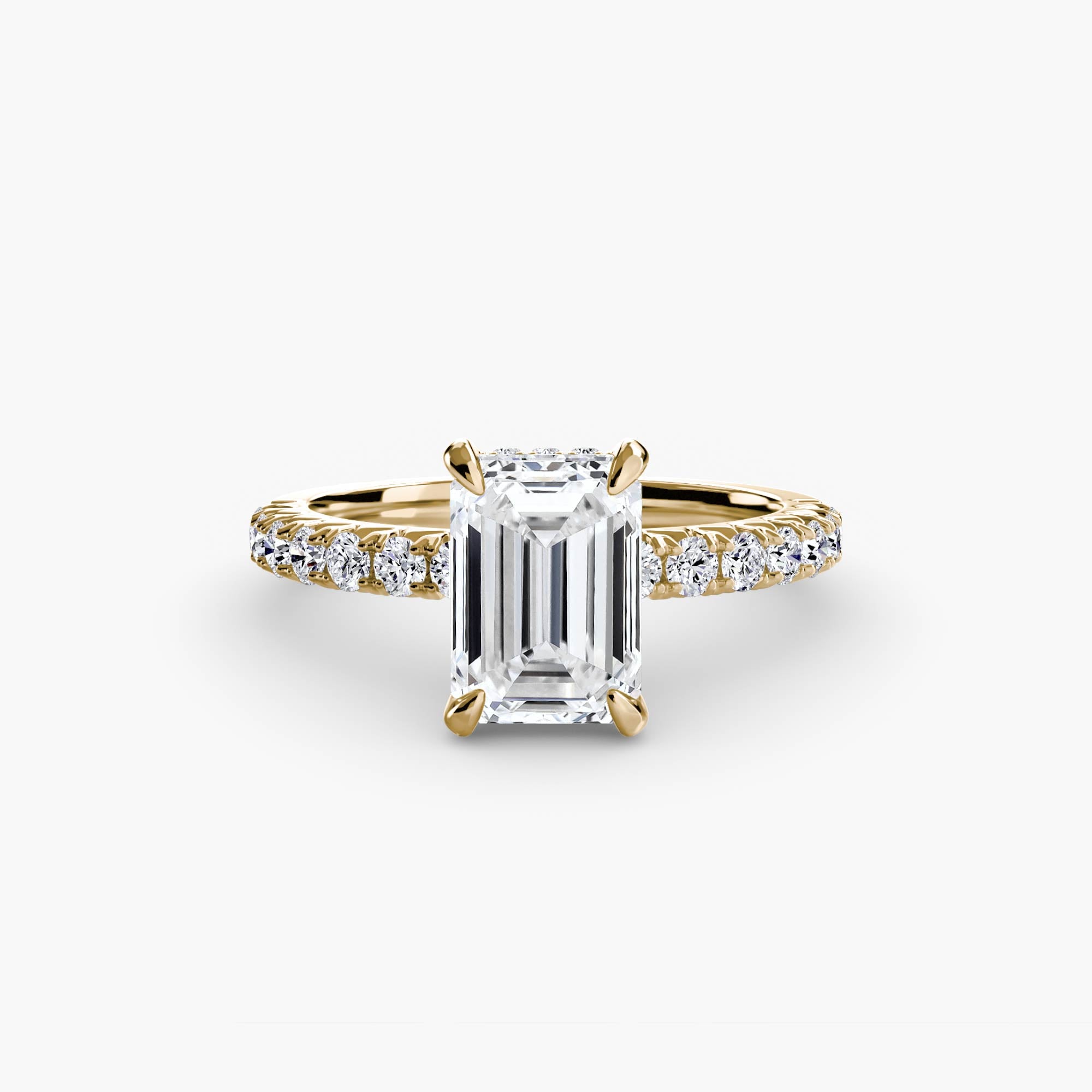 Ravello Solitaire with Pavé Band