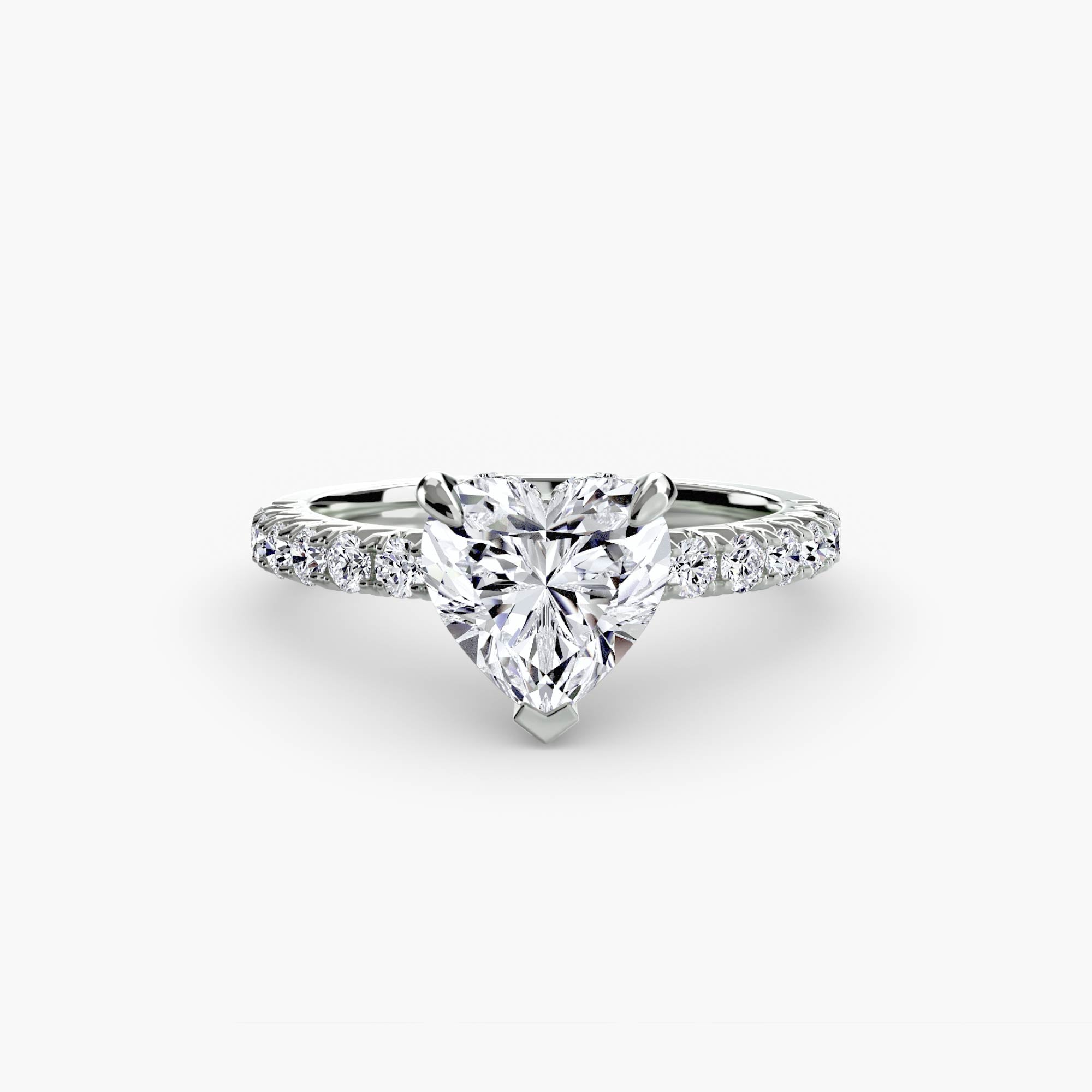 Ravello Solitaire with Pavé Band