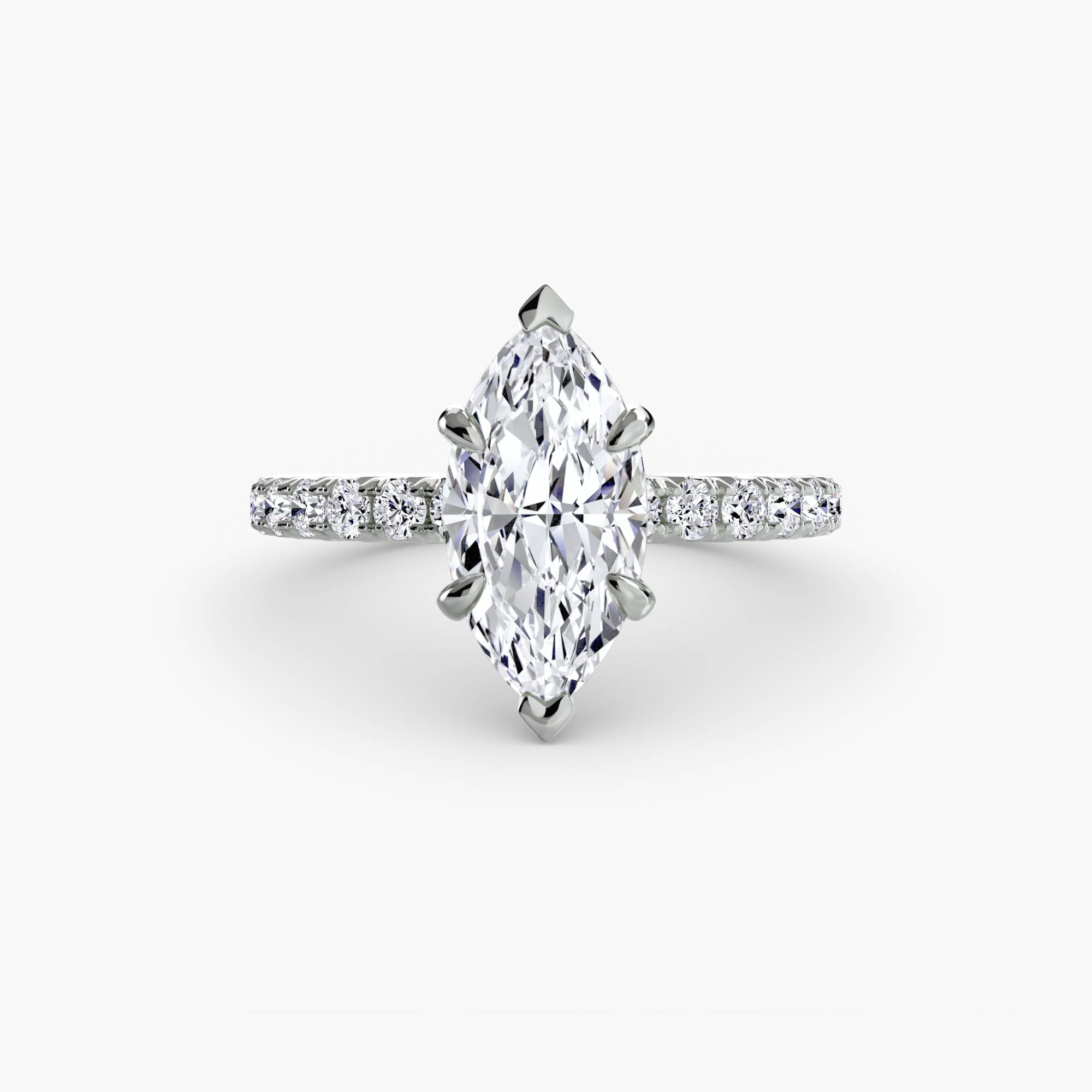 Ravello Solitaire with Pavé Band