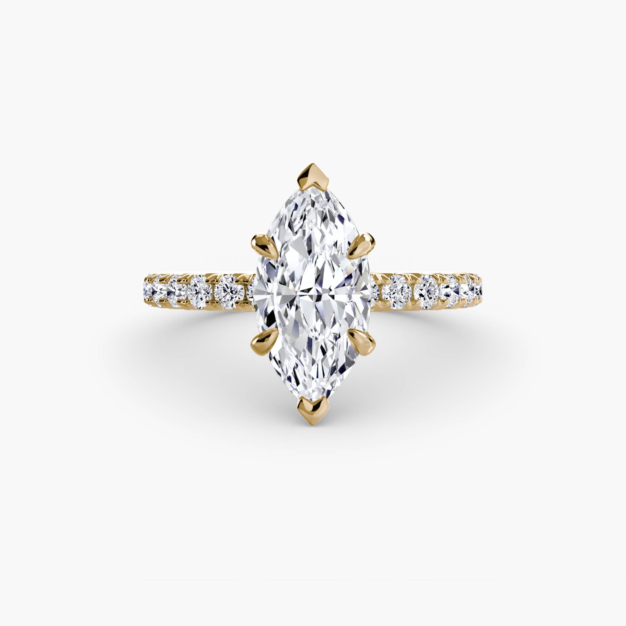 Ravello Solitaire with Pavé Band