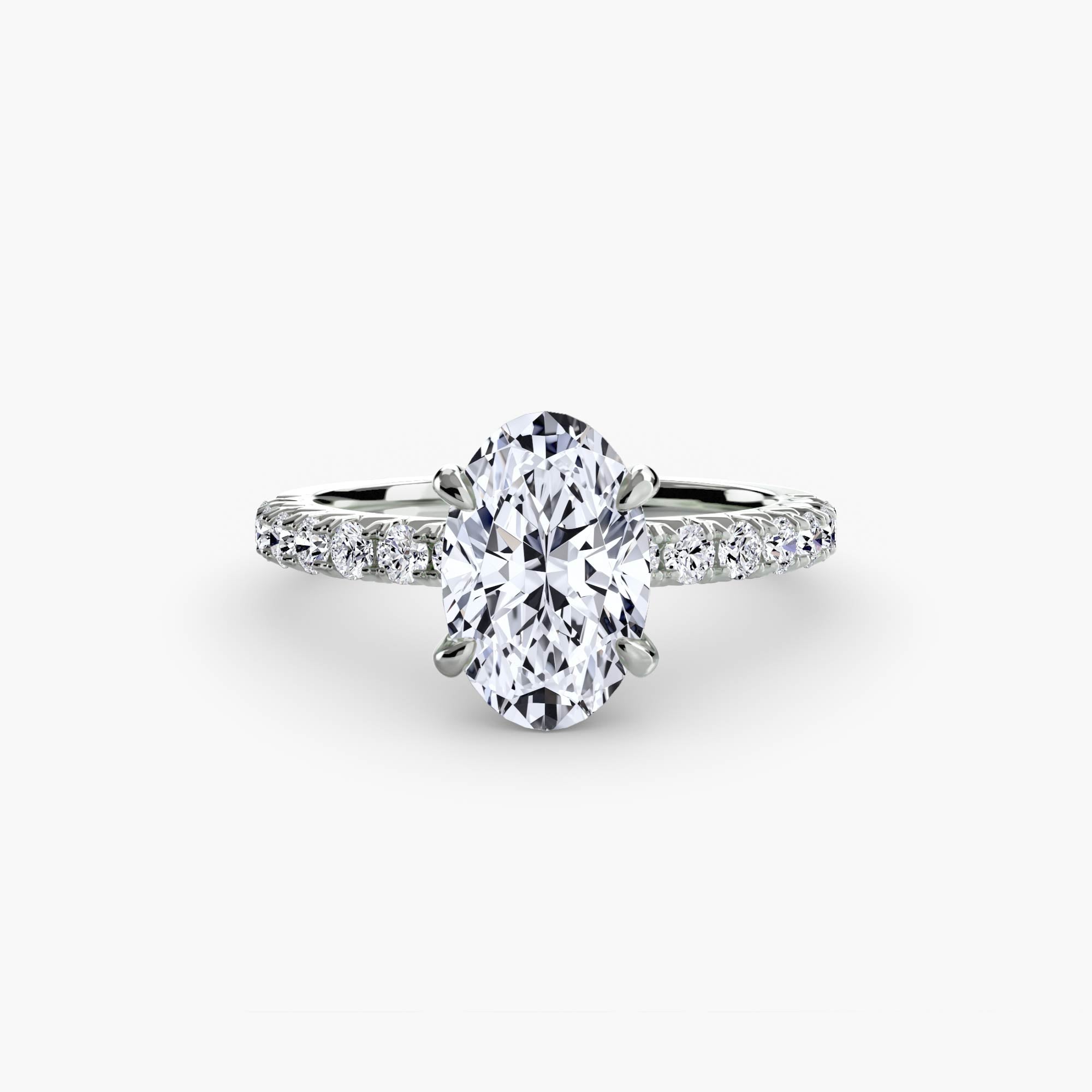 Ravello Solitaire with Pavé Band