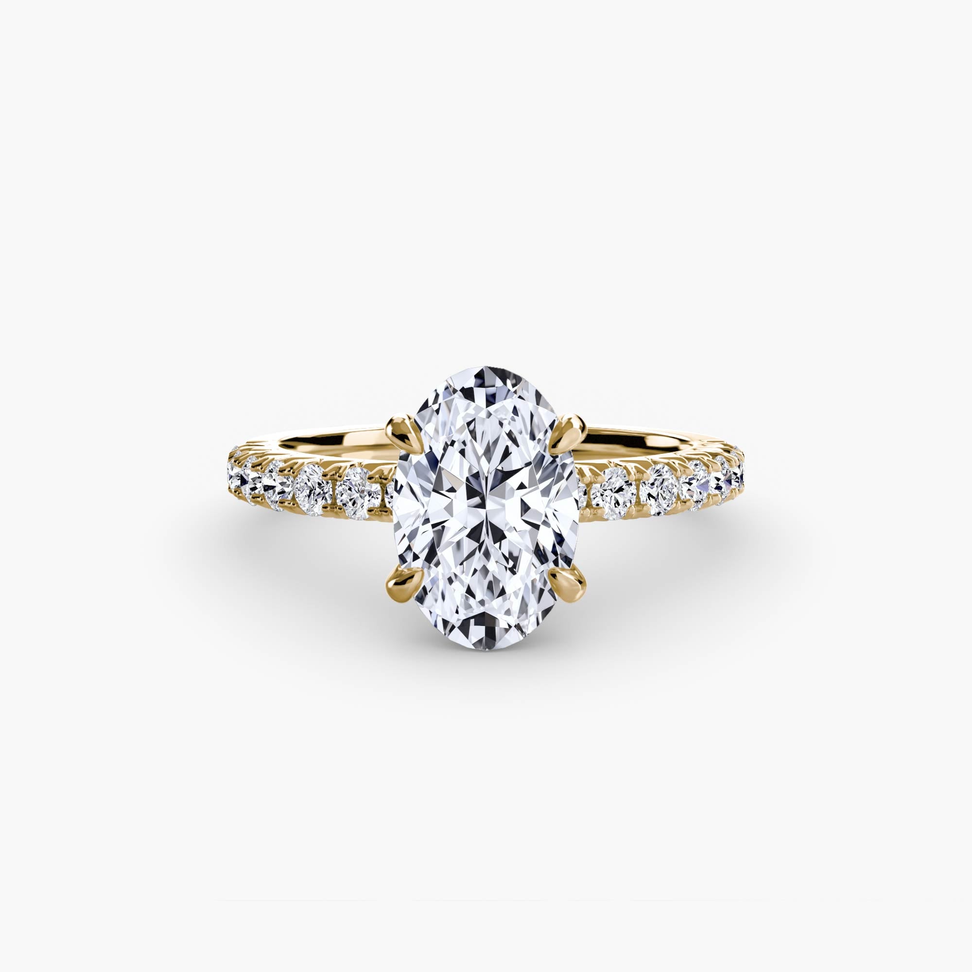 Ravello Solitaire with Pavé Band