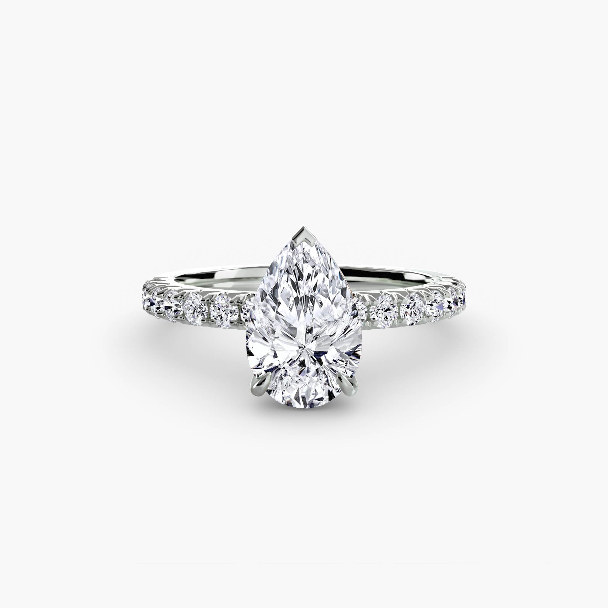 Ravello Solitaire with Pavé Band