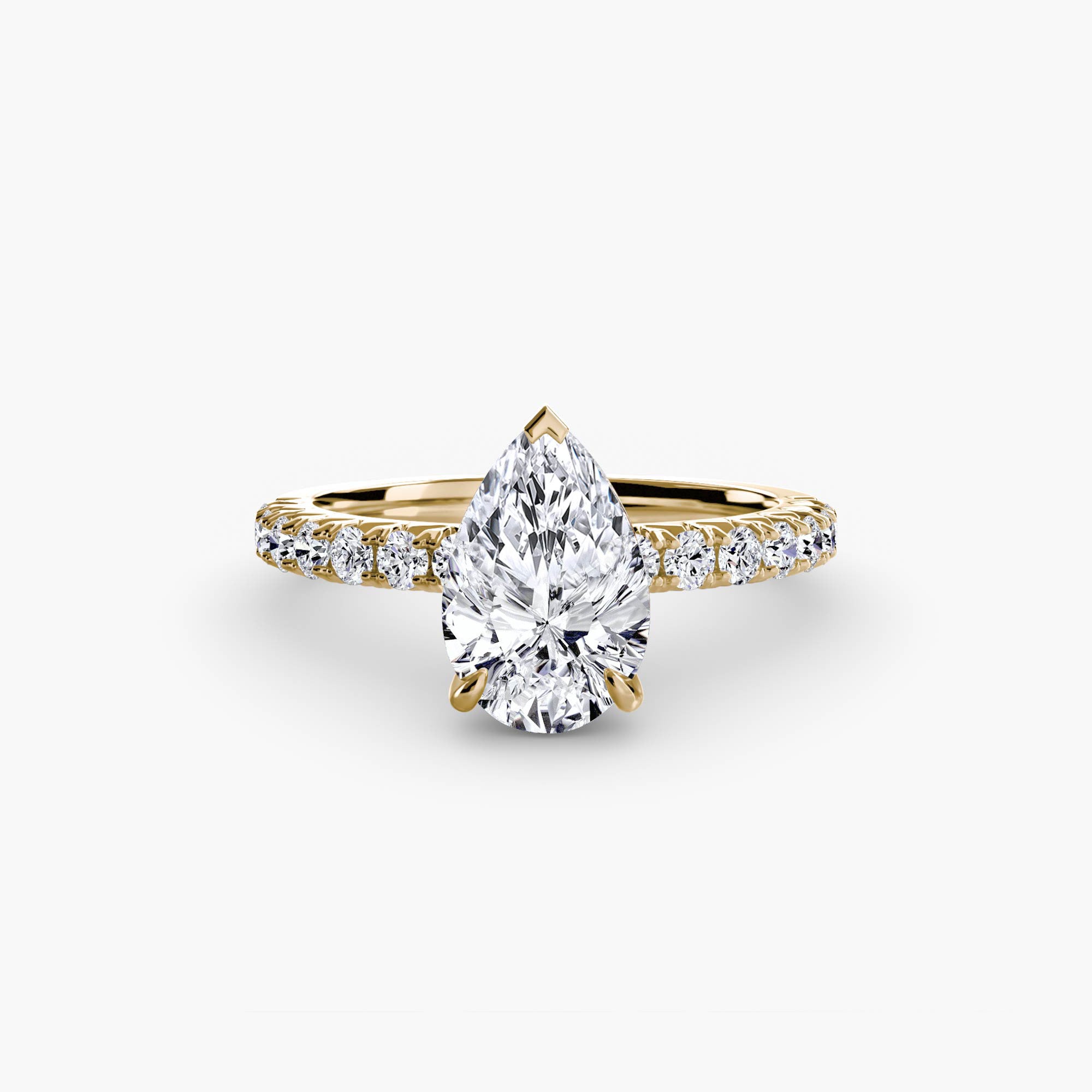 Ravello Solitaire with Pavé Band