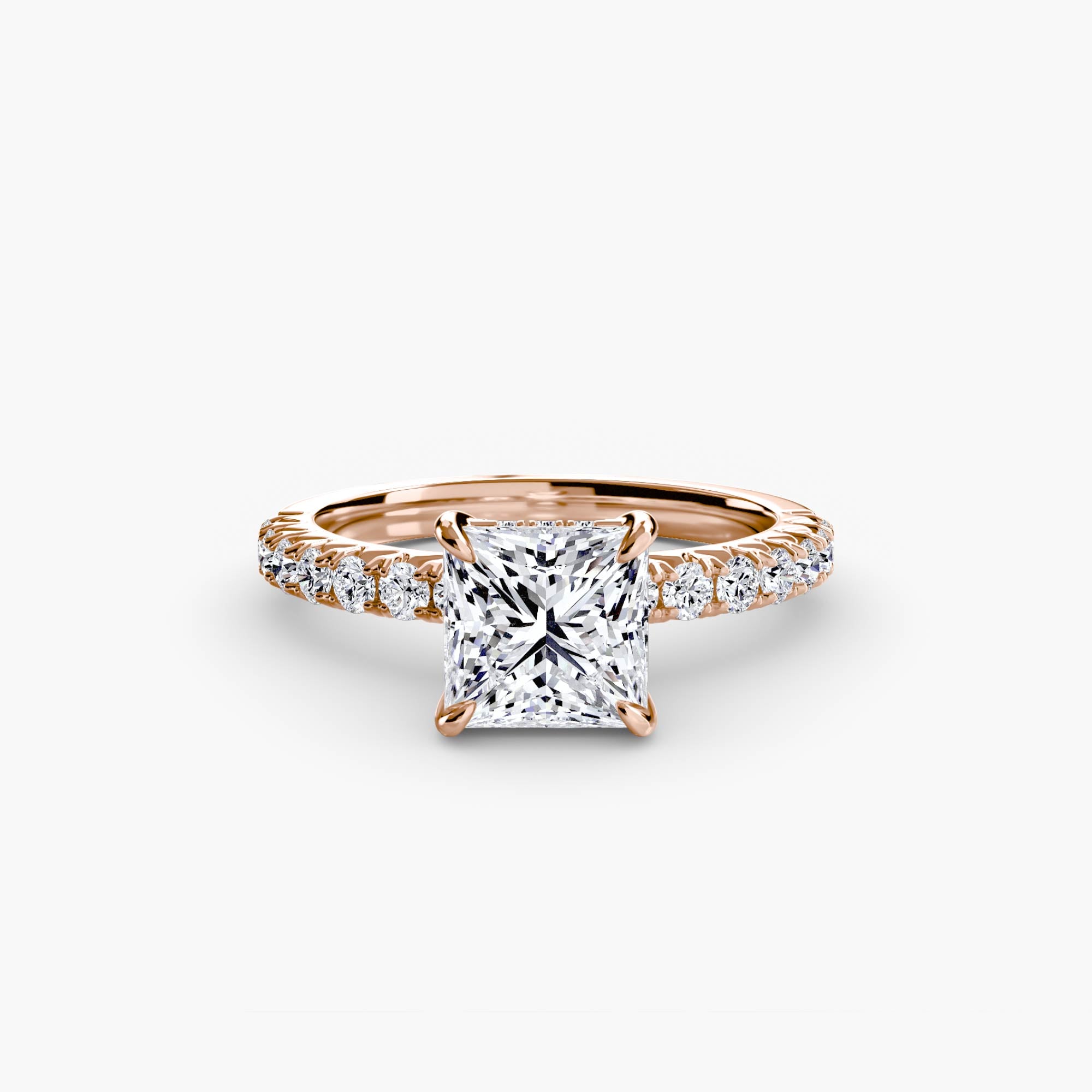 Ravello Solitaire with Pavé Band