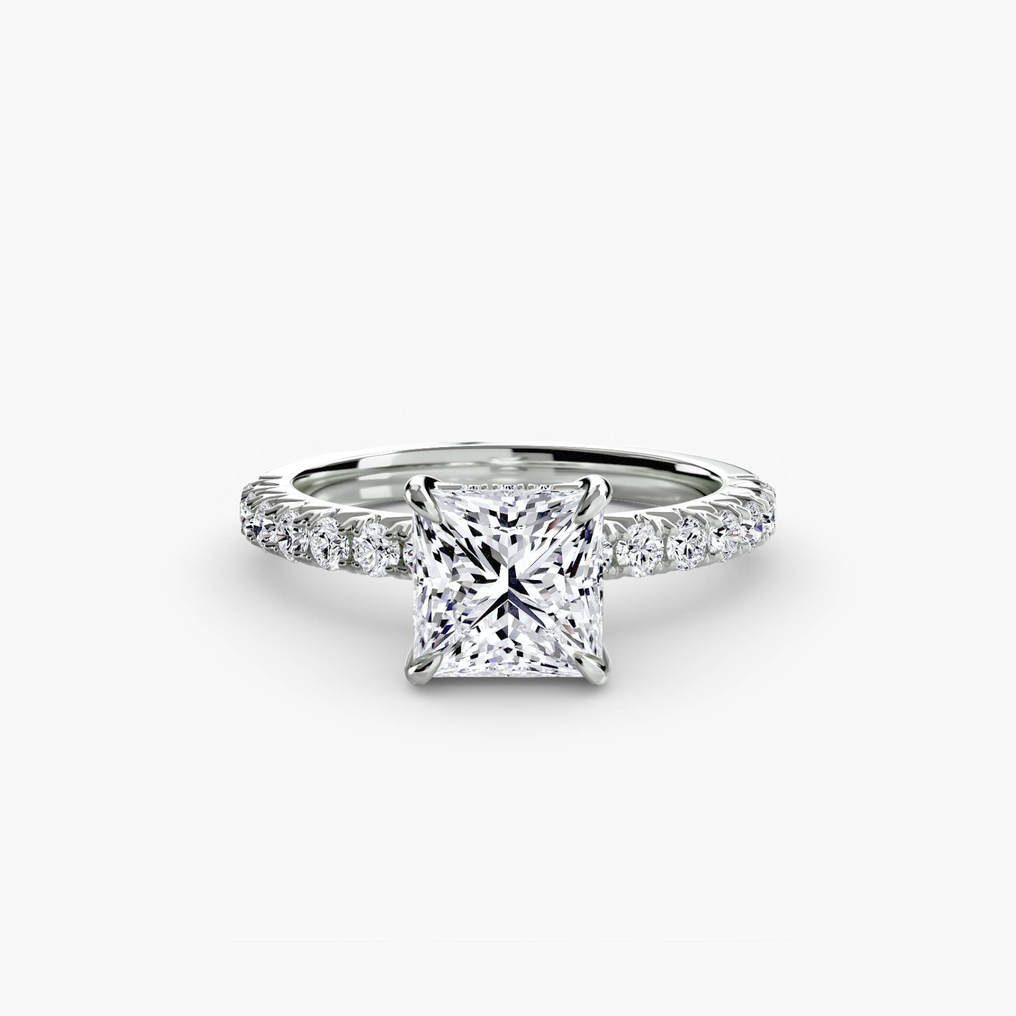 Ravello Solitaire with Pavé Band