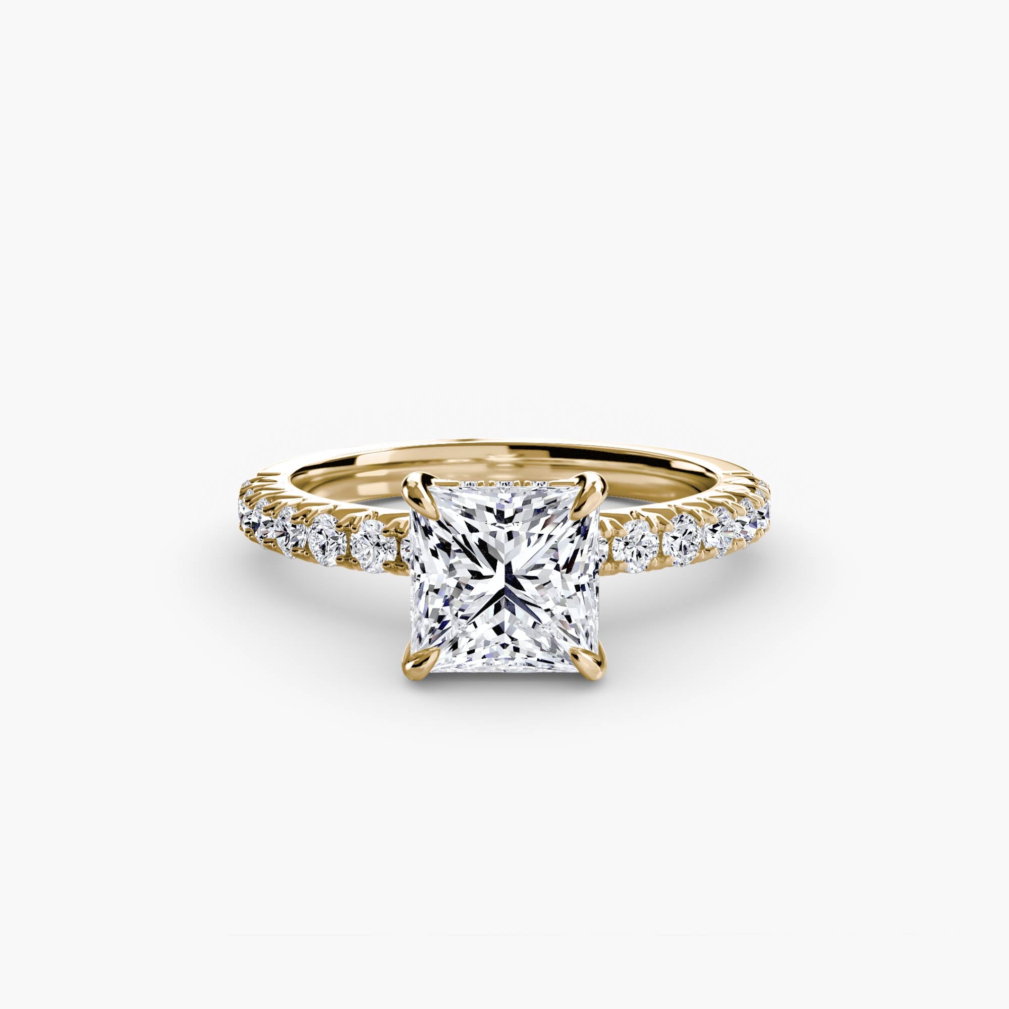 Ravello Solitaire with Pavé Band