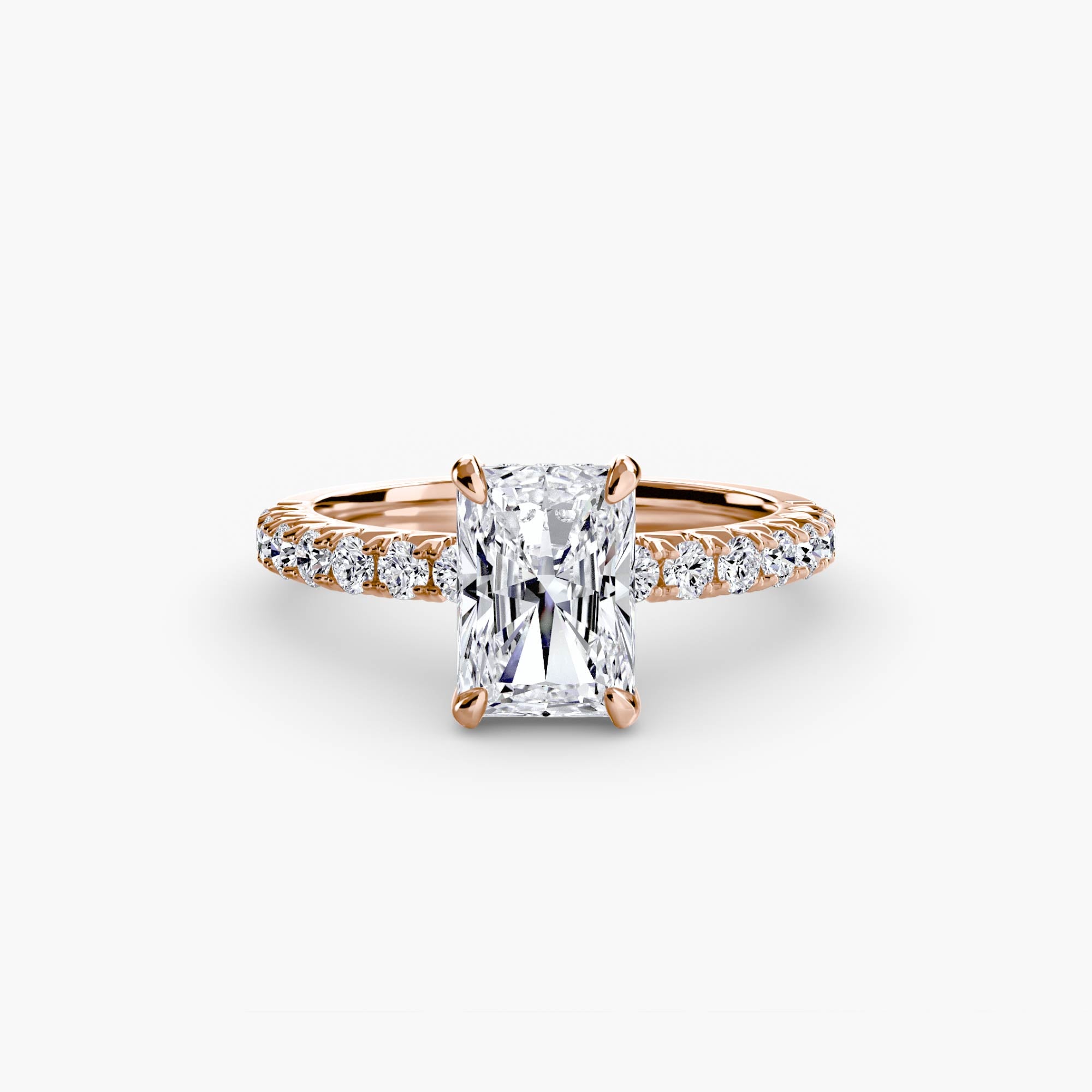 Ravello Solitaire with Pavé Band