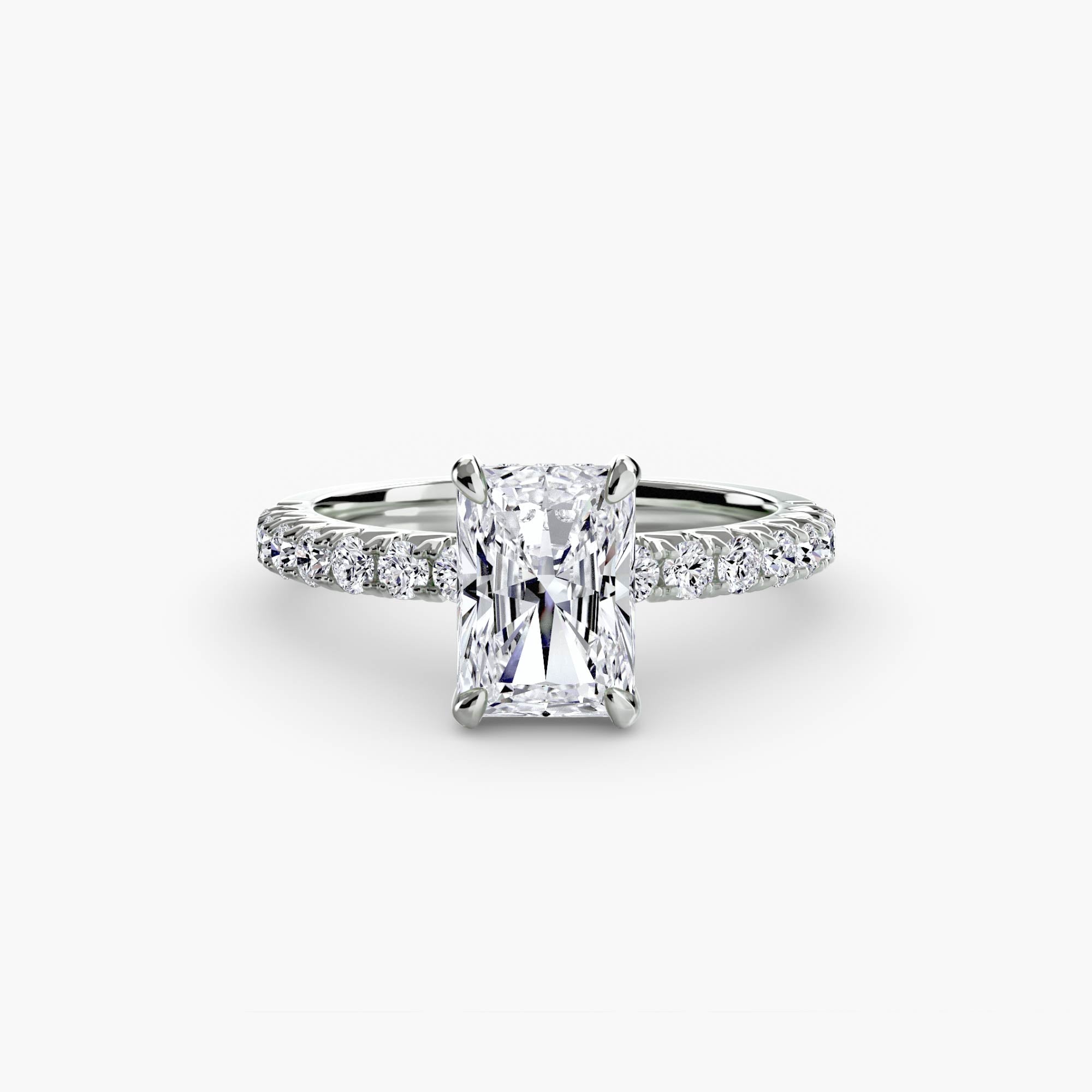 Ravello Solitaire with Pavé Band