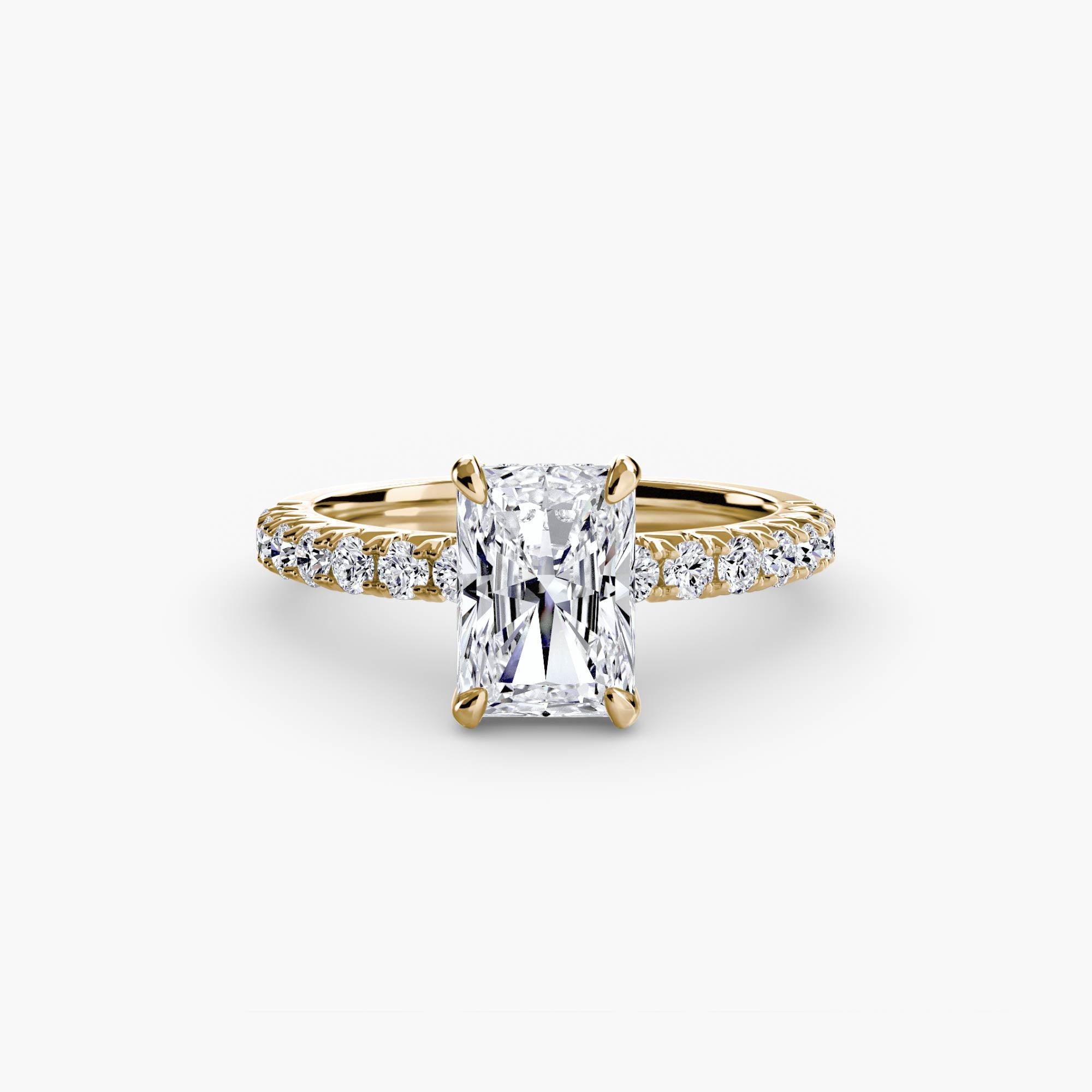 Ravello Solitaire with Pavé Band