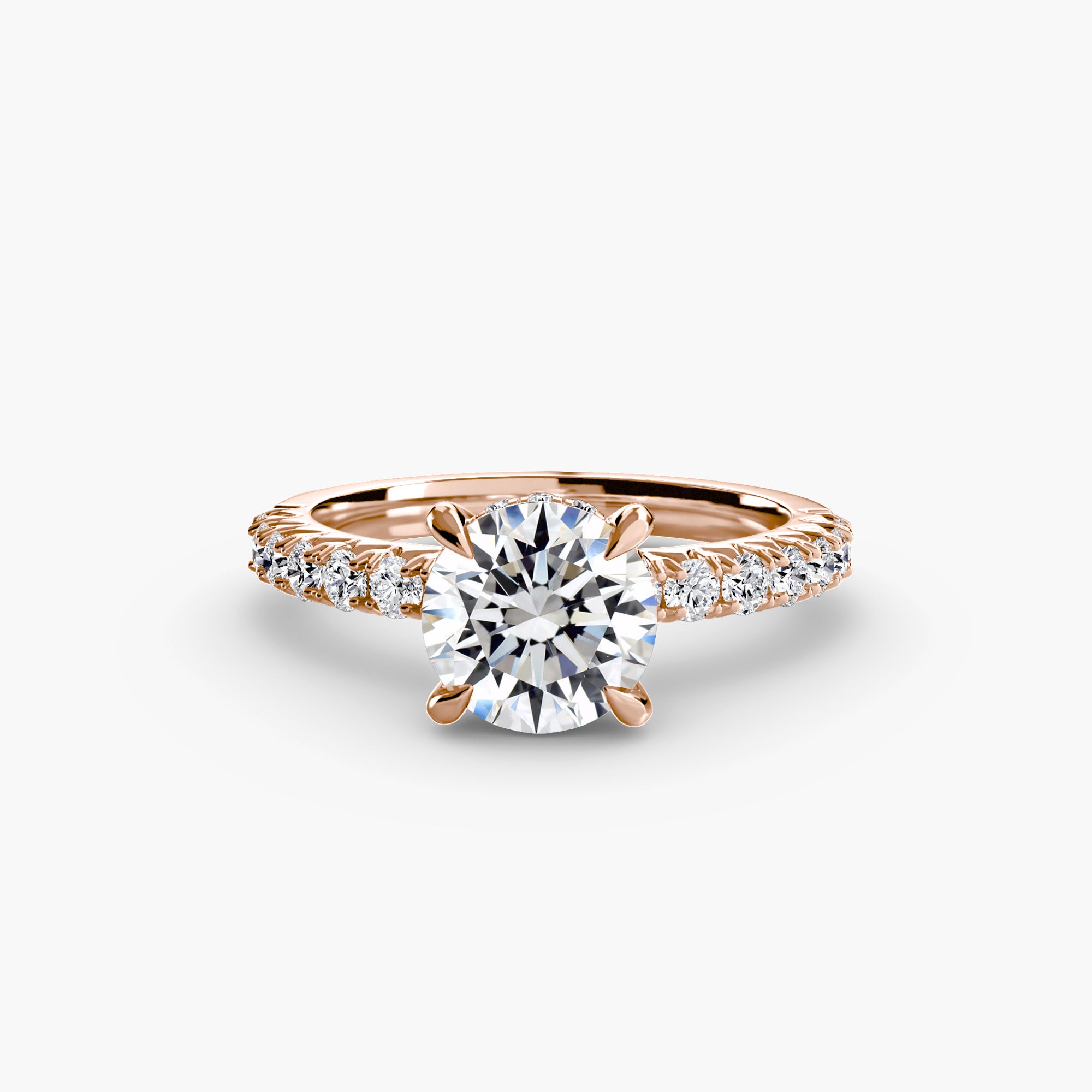 Ravello Solitaire with Pavé Band