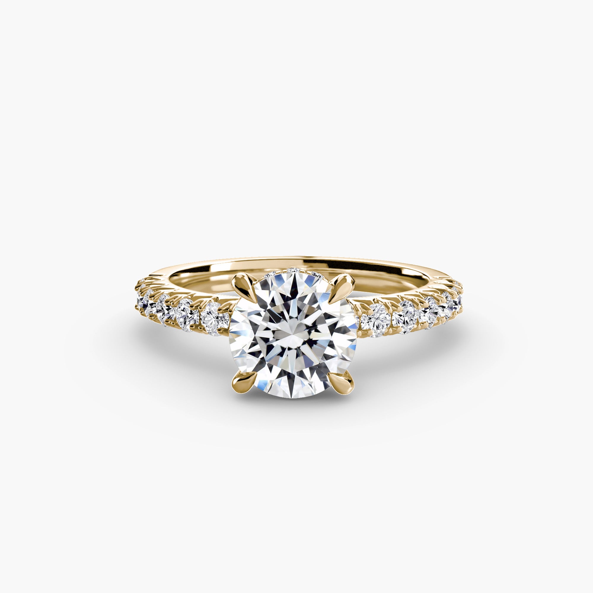 Ravello Solitaire with Pavé Band