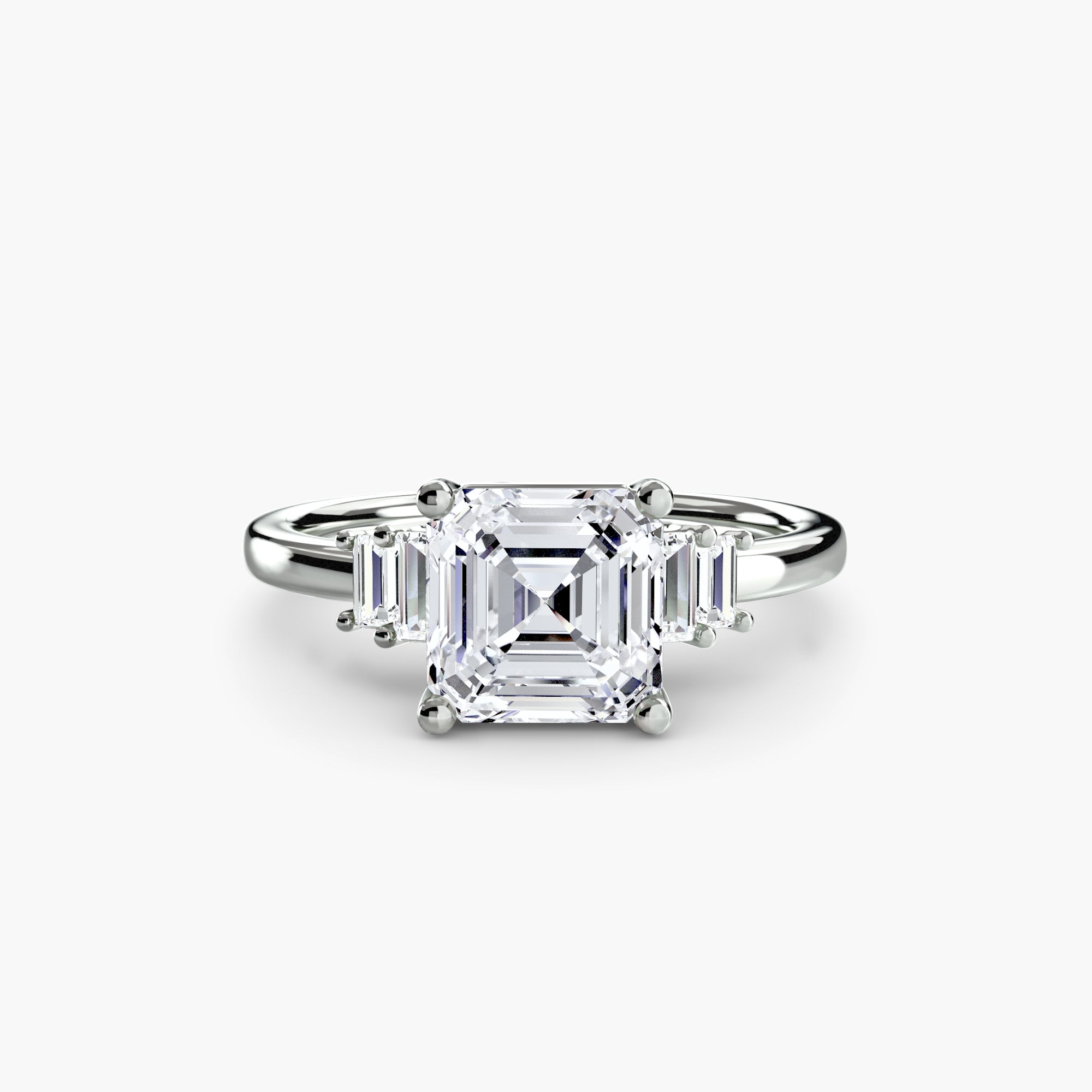 Saint-Tropez Baguette Accent Solitaire