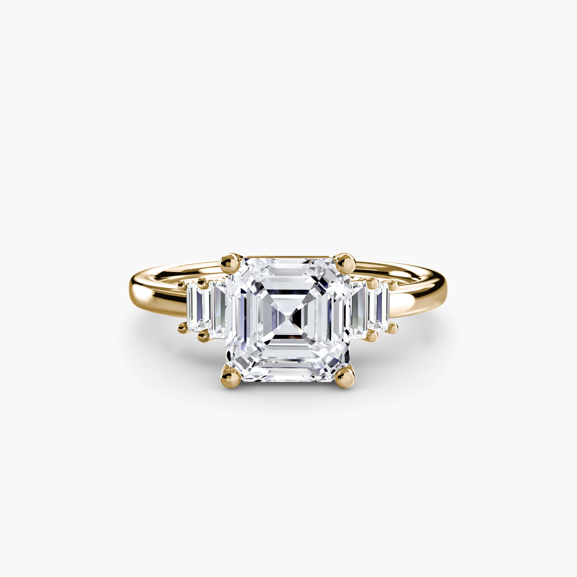Saint-Tropez Baguette Accent Solitaire