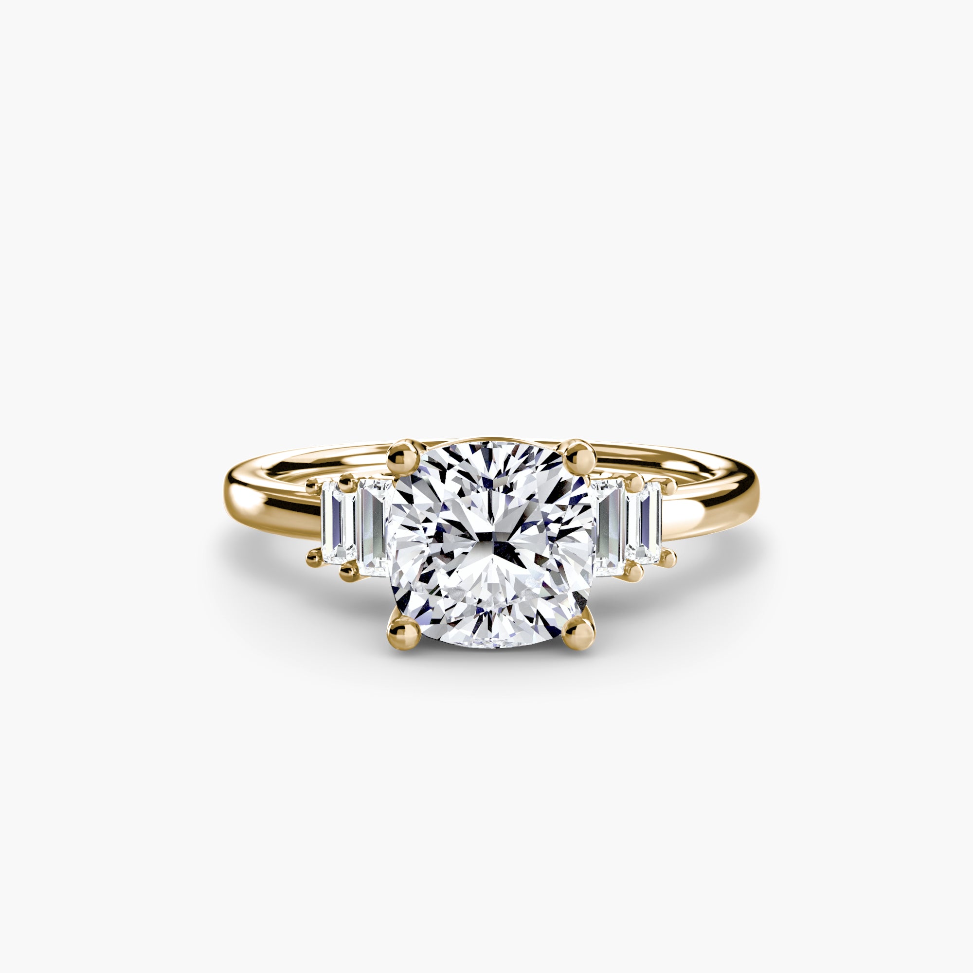 Saint-Tropez Baguette Accent Solitaire