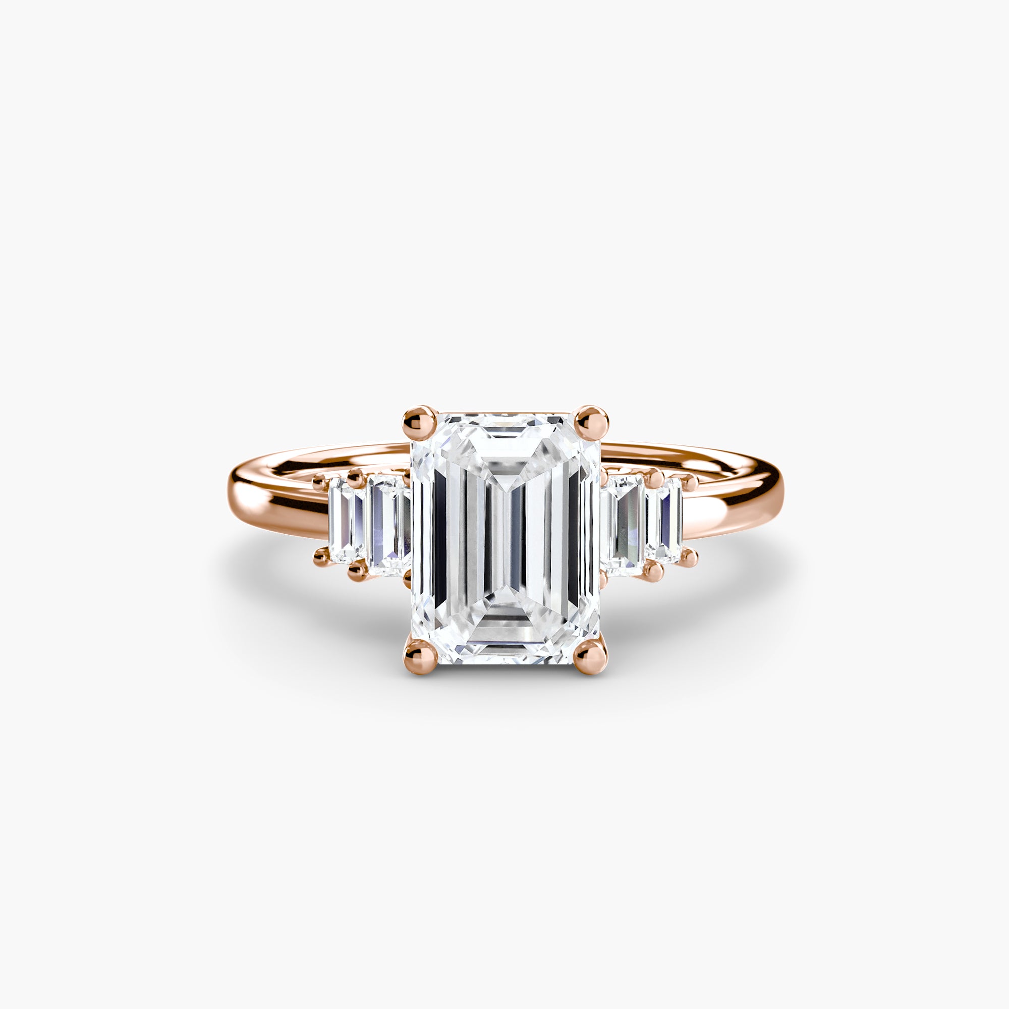 Saint-Tropez Baguette Accent Solitaire