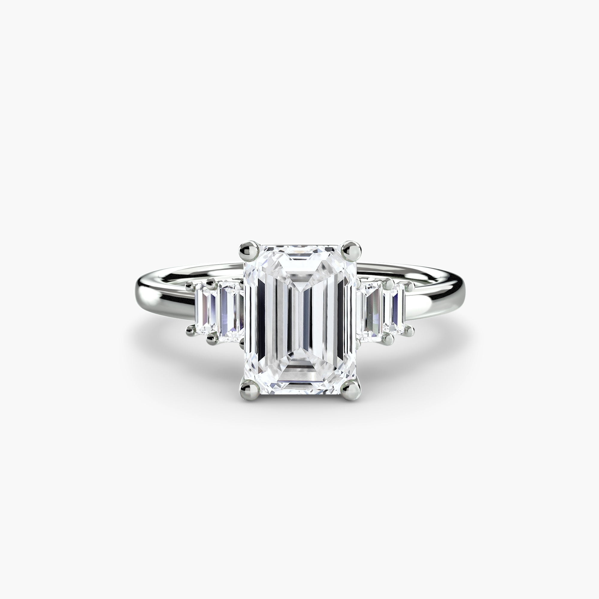 Saint-Tropez Baguette Accent Solitaire
