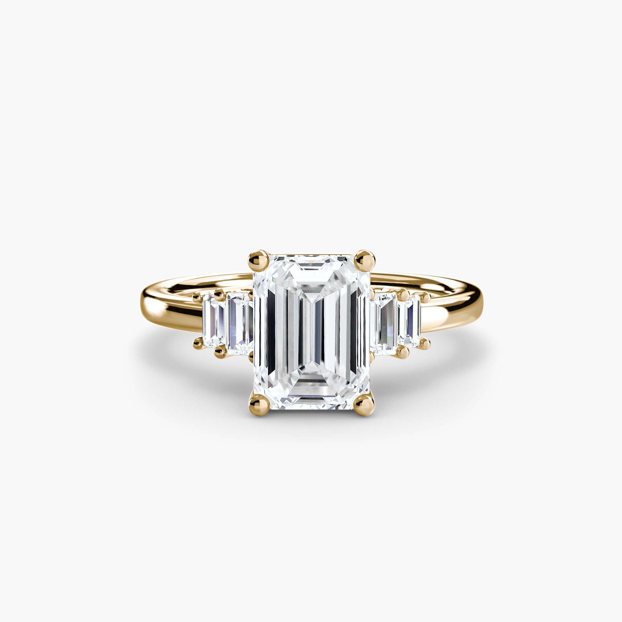 Saint-Tropez Baguette Accent Solitaire