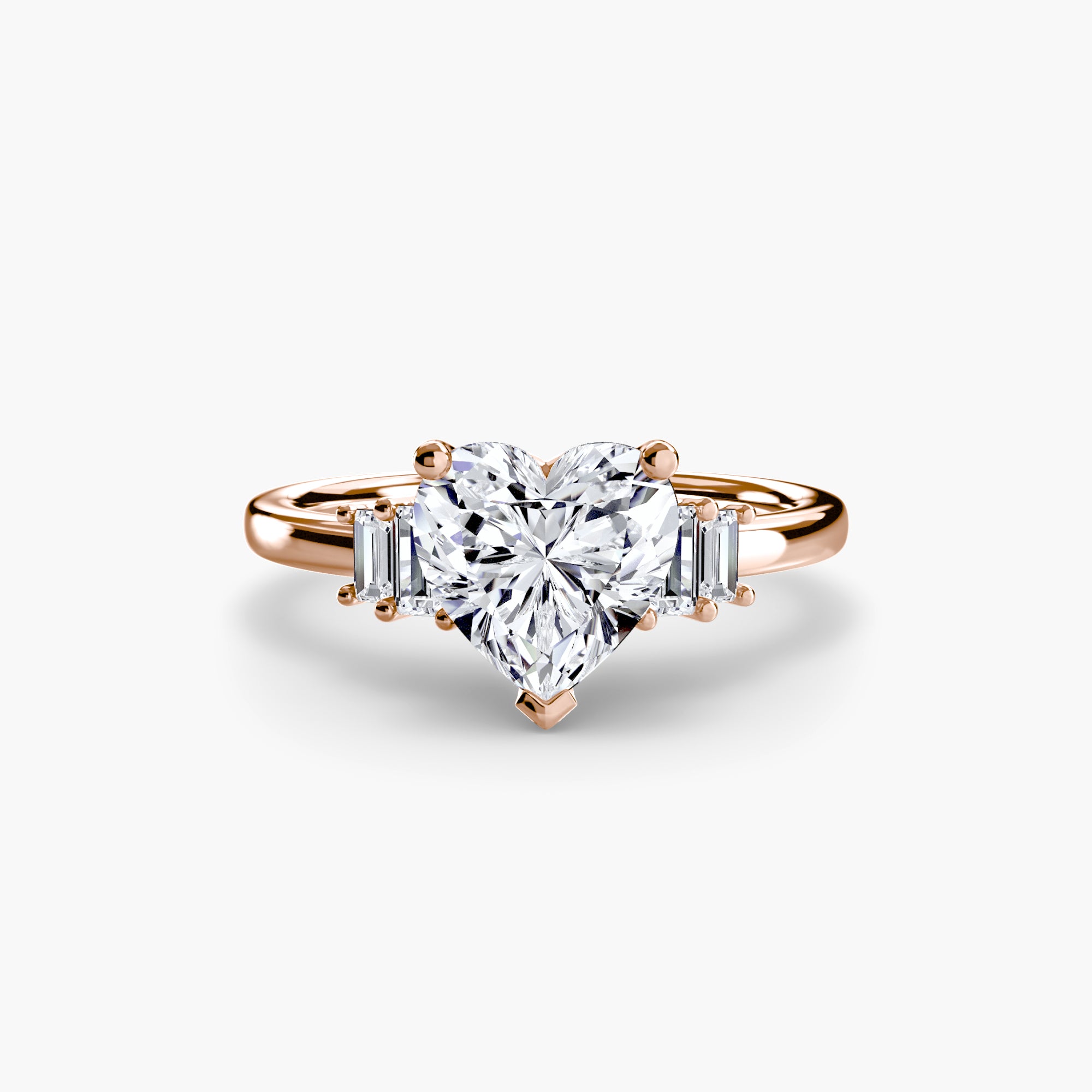 Saint-Tropez Baguette Accent Solitaire