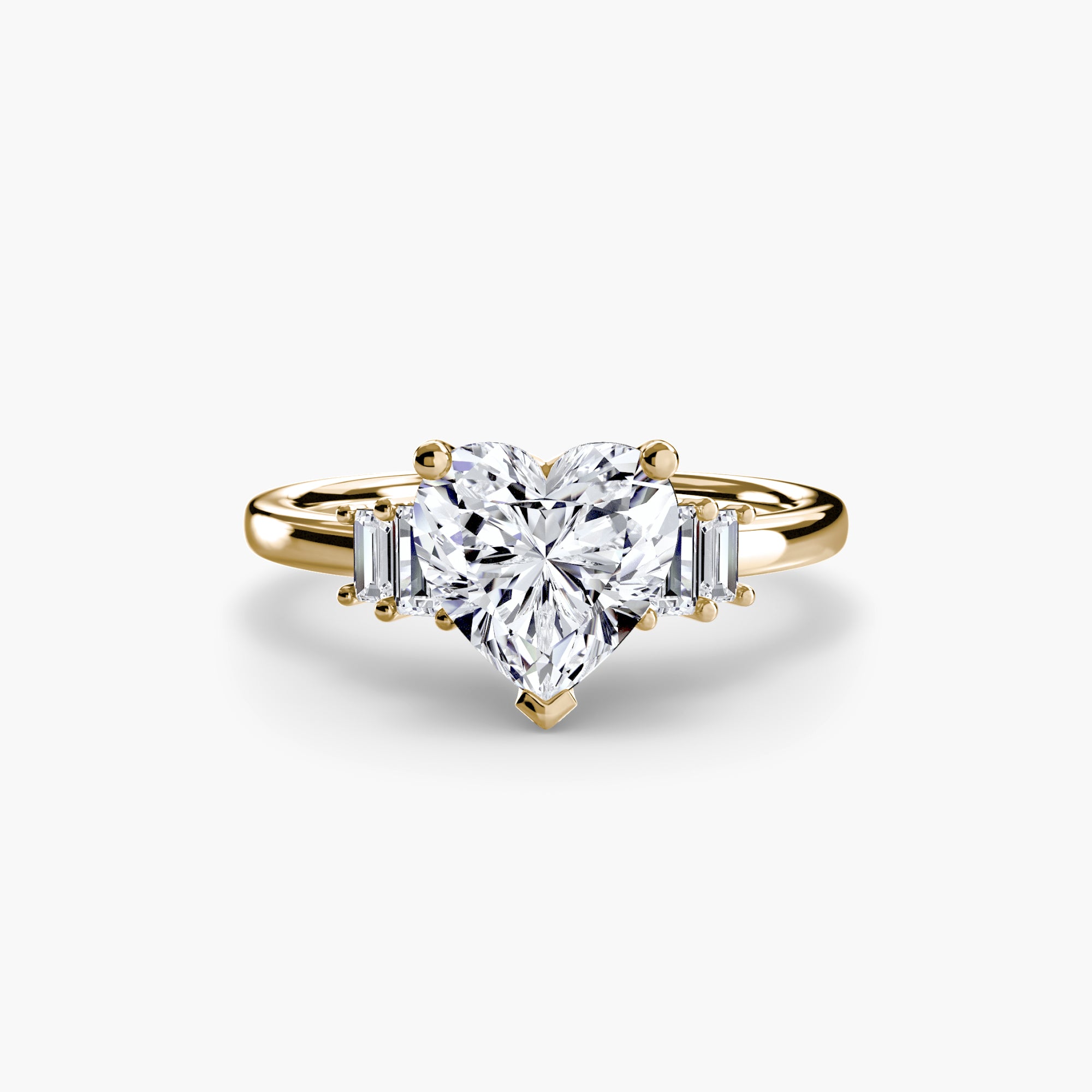 Saint-Tropez Baguette Accent Solitaire