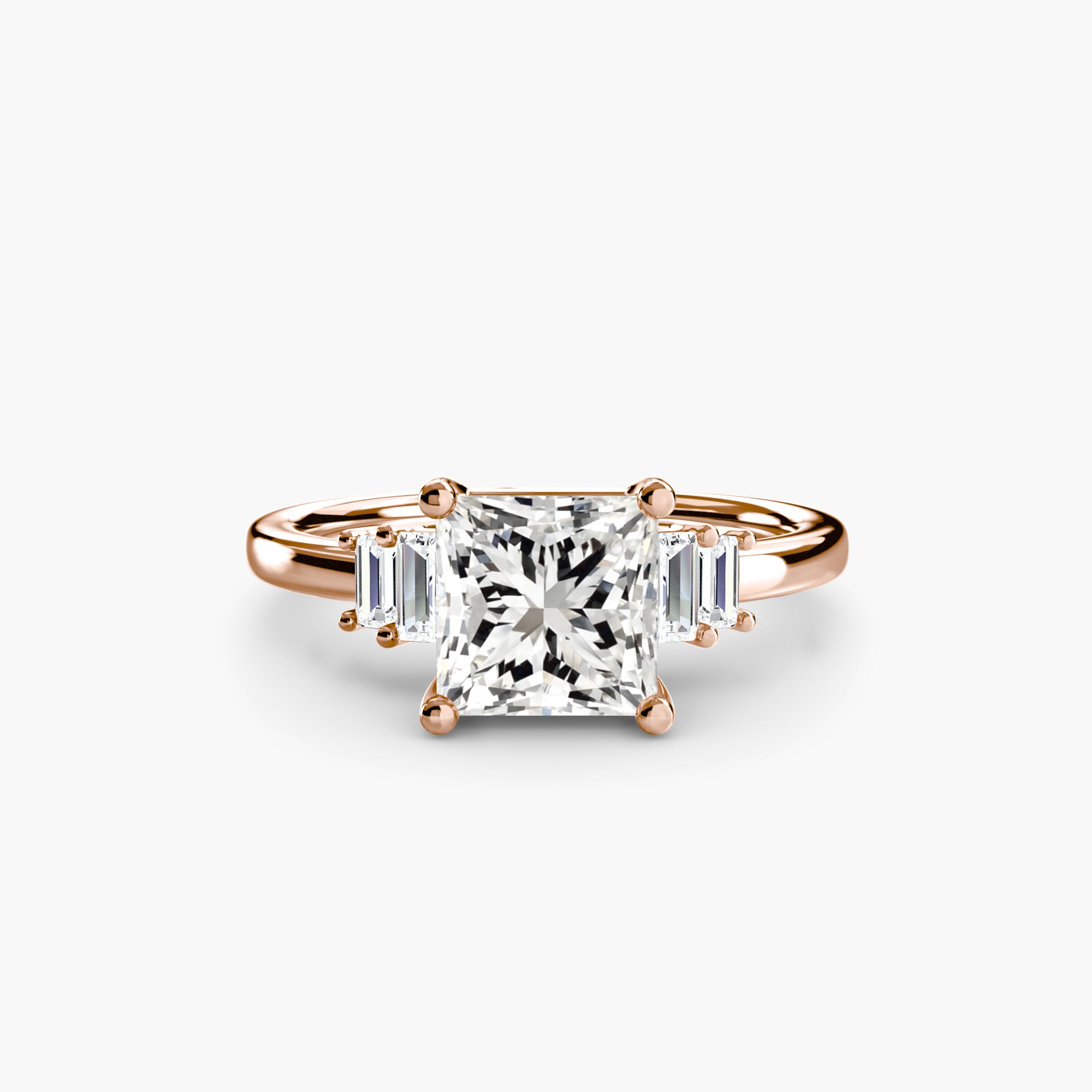 Saint-Tropez Baguette Accent Solitaire