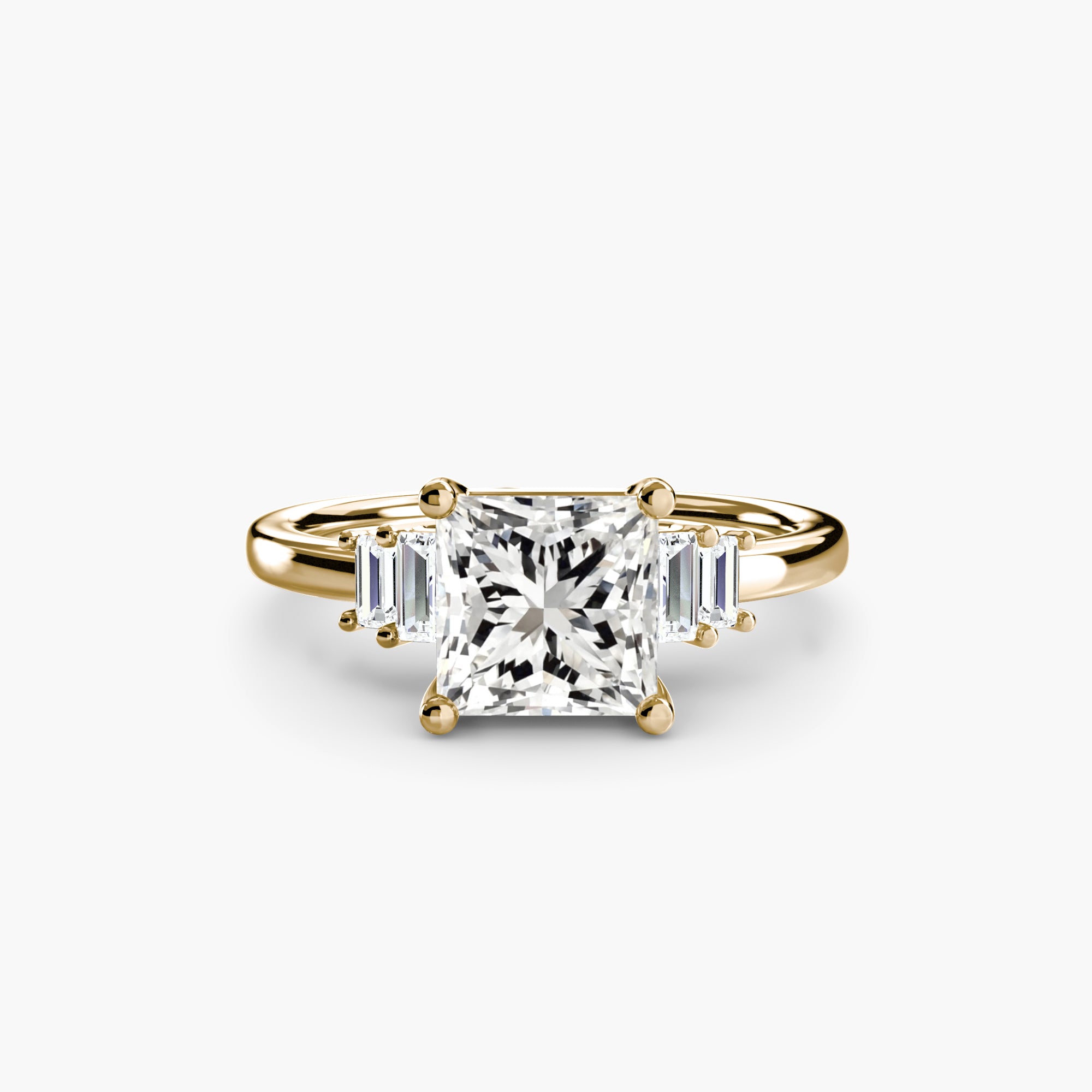 Saint-Tropez Baguette Accent Solitaire