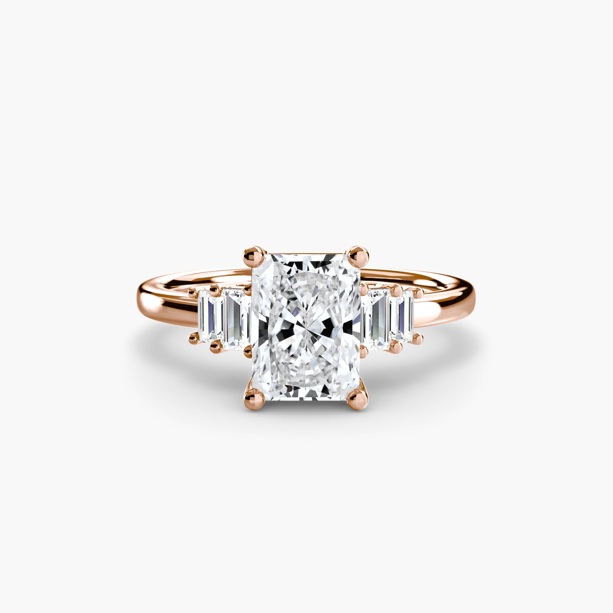 Saint-Tropez Baguette Accent Solitaire