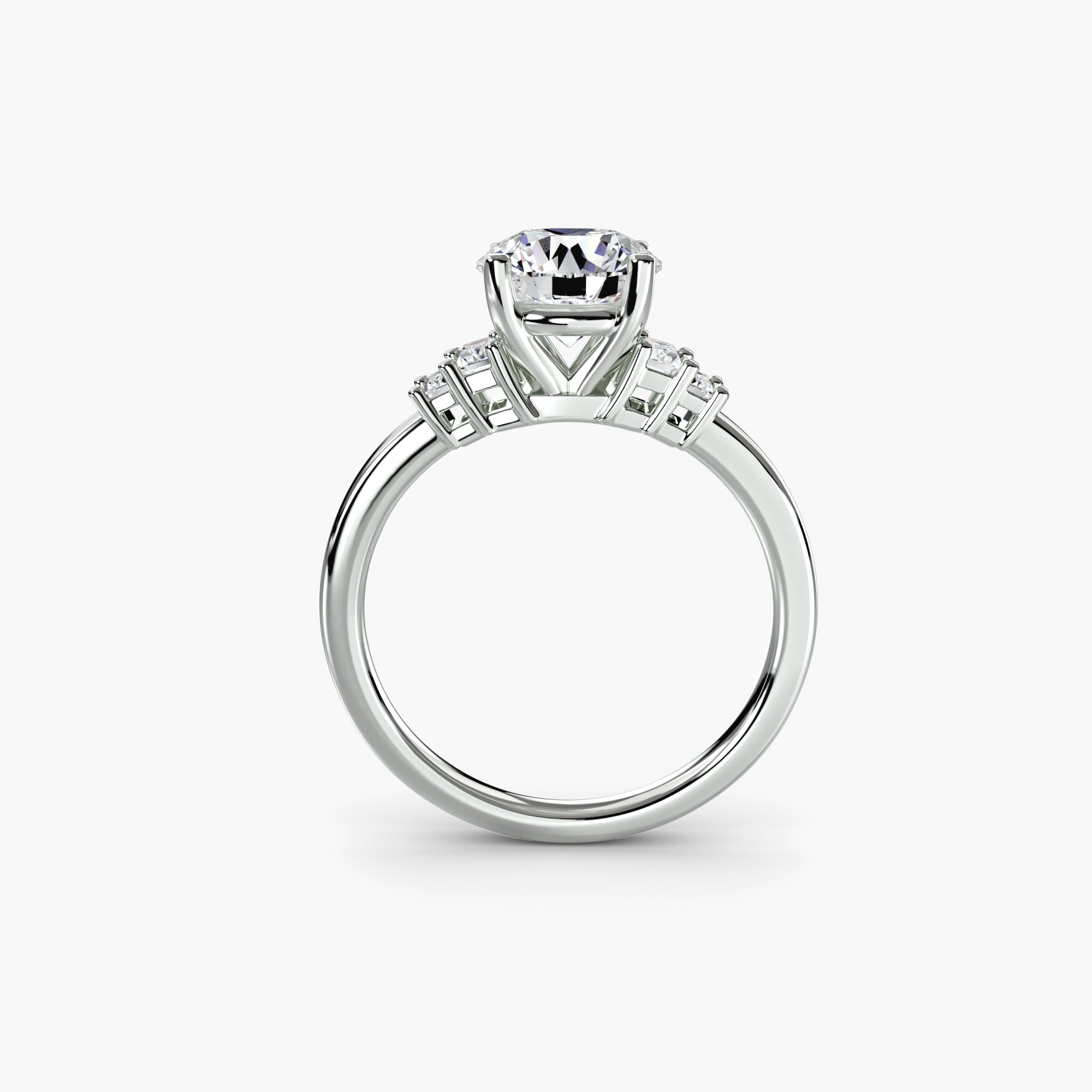 Saint-Tropez Baguette Accent Solitaire