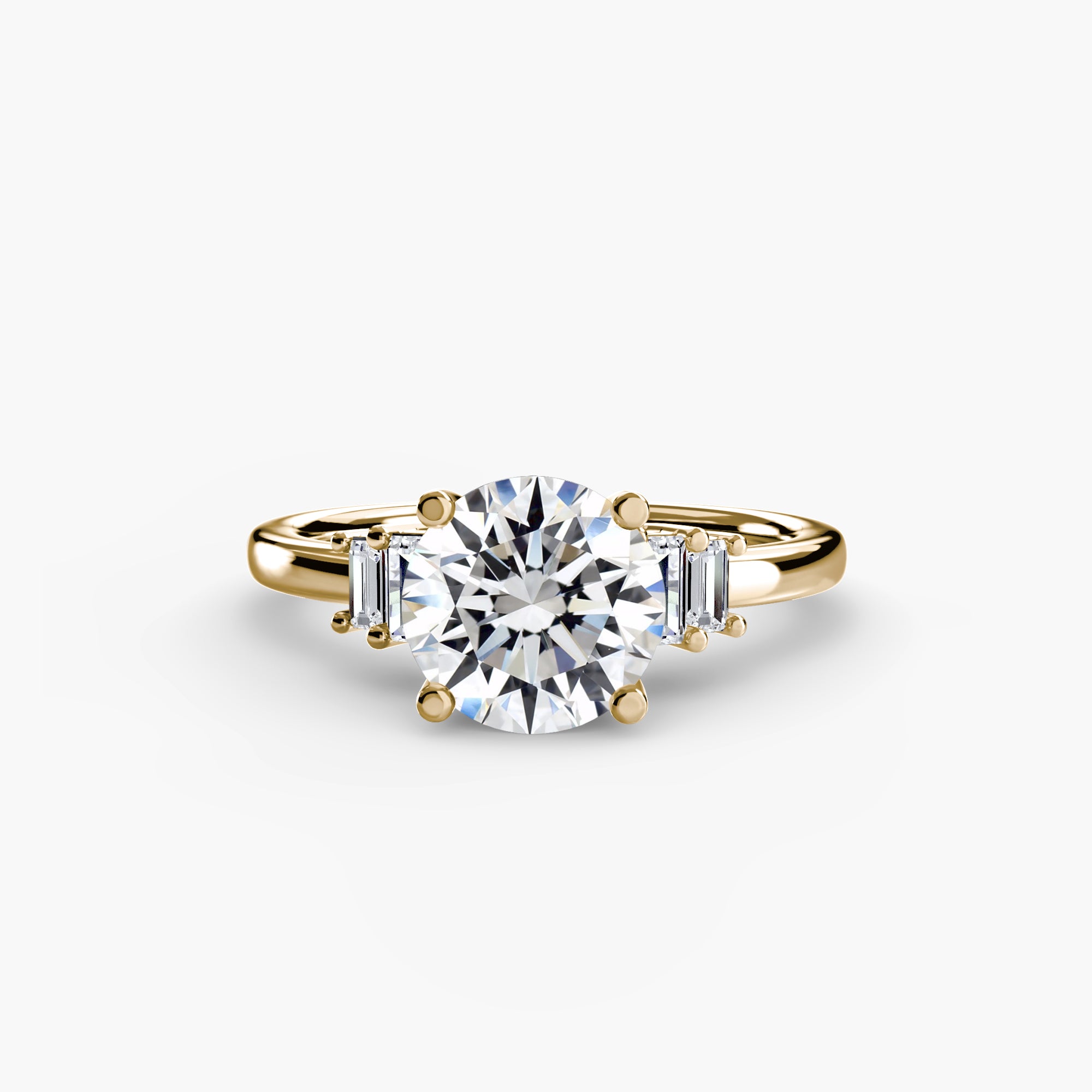 Saint-Tropez Baguette Accent Solitaire