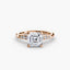 Solitaire with Shoulder Accents