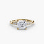 Solitaire with Shoulder Accents