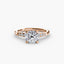 Solitaire with Shoulder Accents