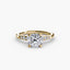 Solitaire with Shoulder Accents