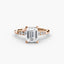 Solitaire with Shoulder Accents