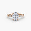 Solitaire with Shoulder Accents