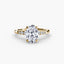 Solitaire with Shoulder Accents