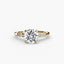 Solitaire with Shoulder Accents
