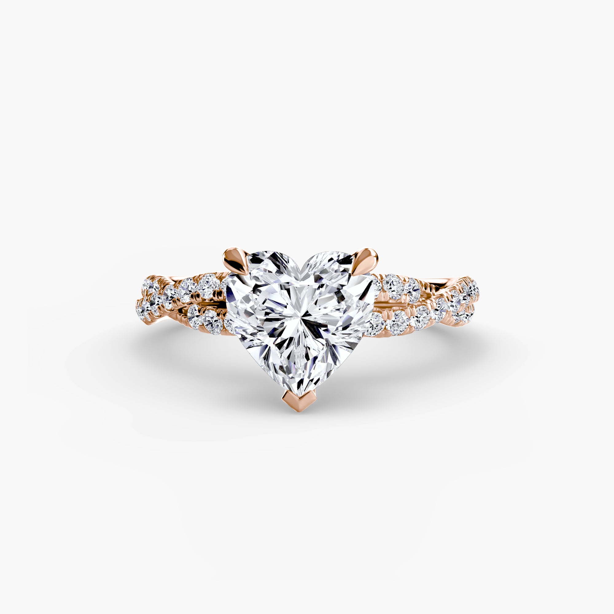 Marbella Twisted Pavé Solitaire Setting