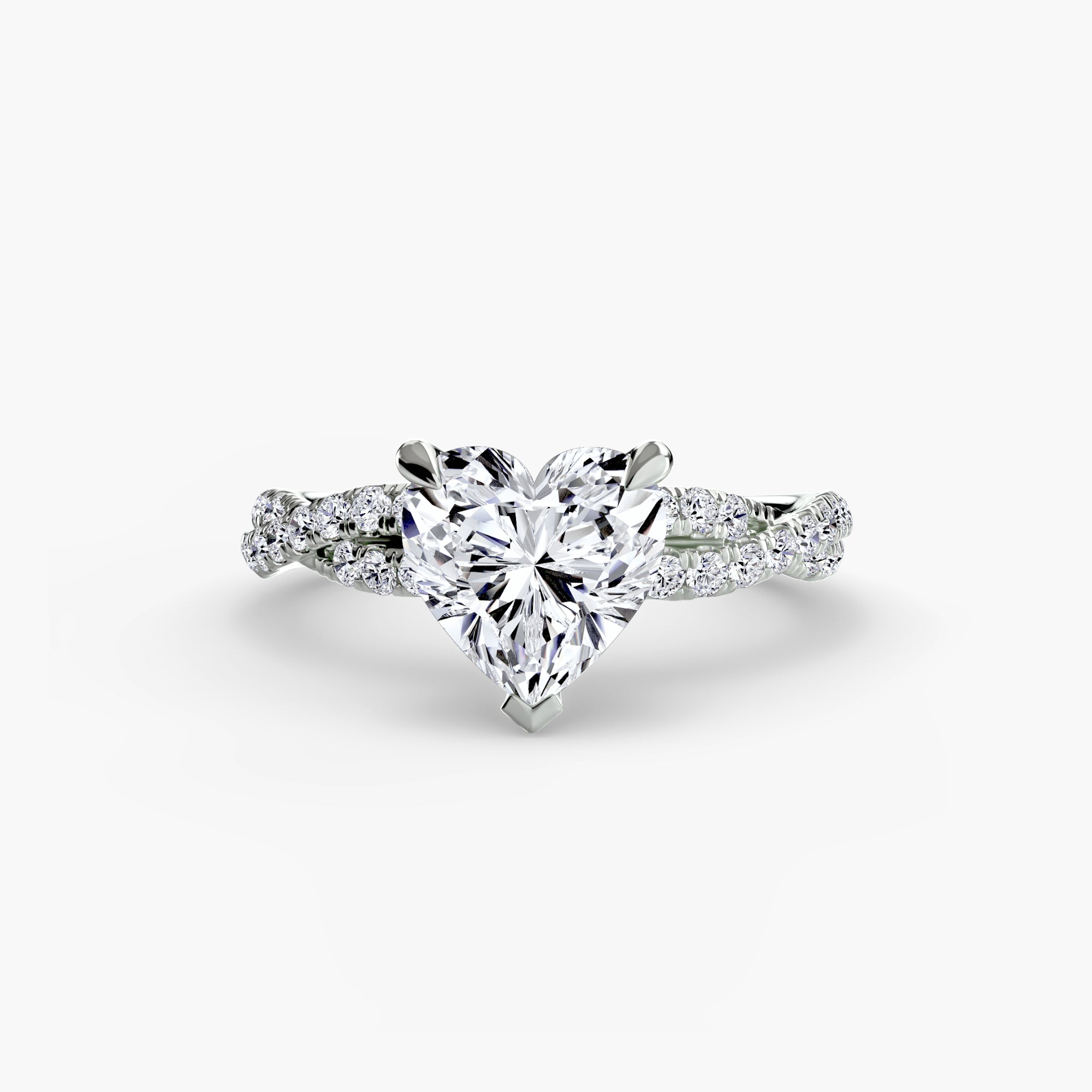 Marbella Twisted Pavé Solitaire Setting